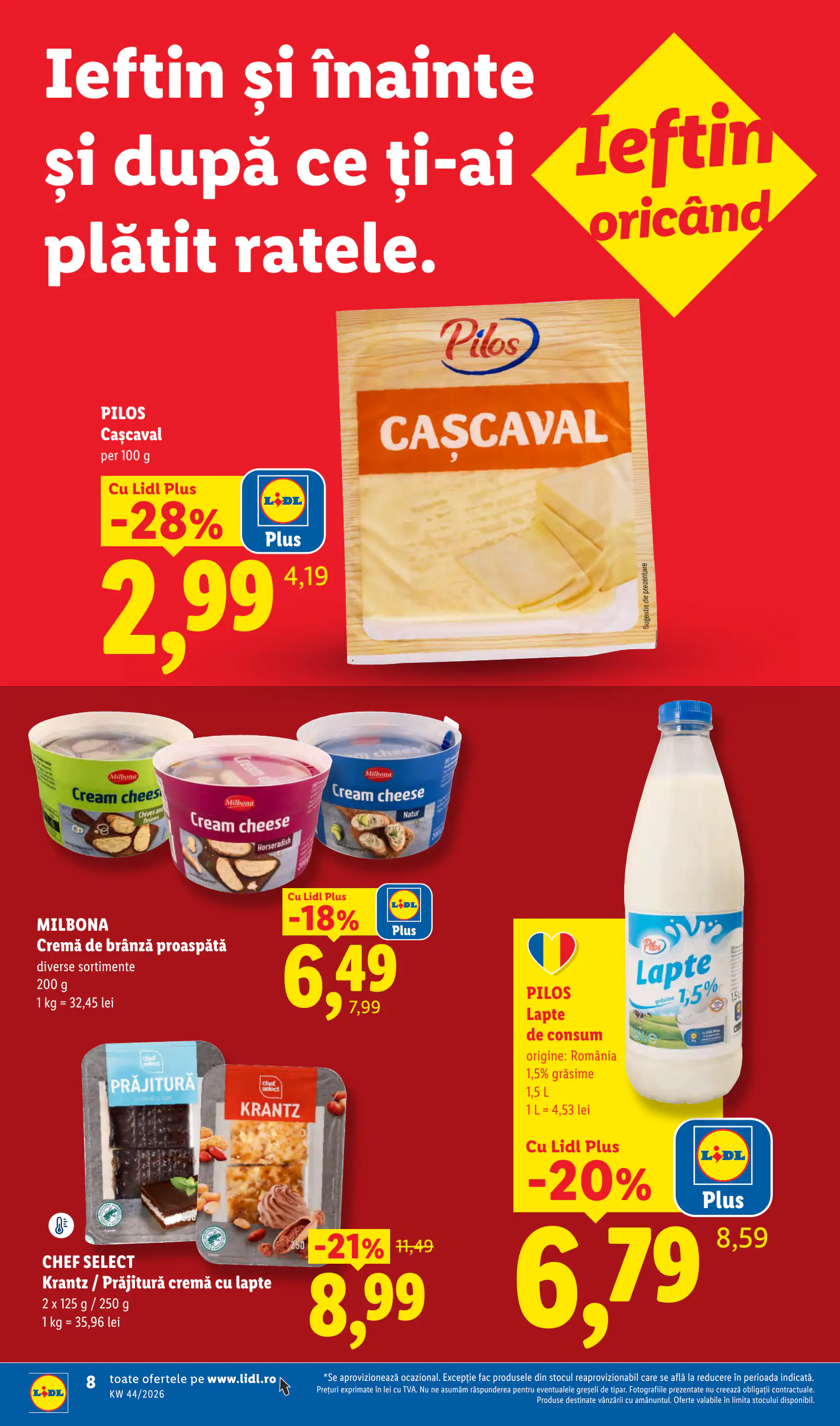 Lidl Románia Catalogul săptămânal, 8. oldal (okt. 26. – nov. 1.)