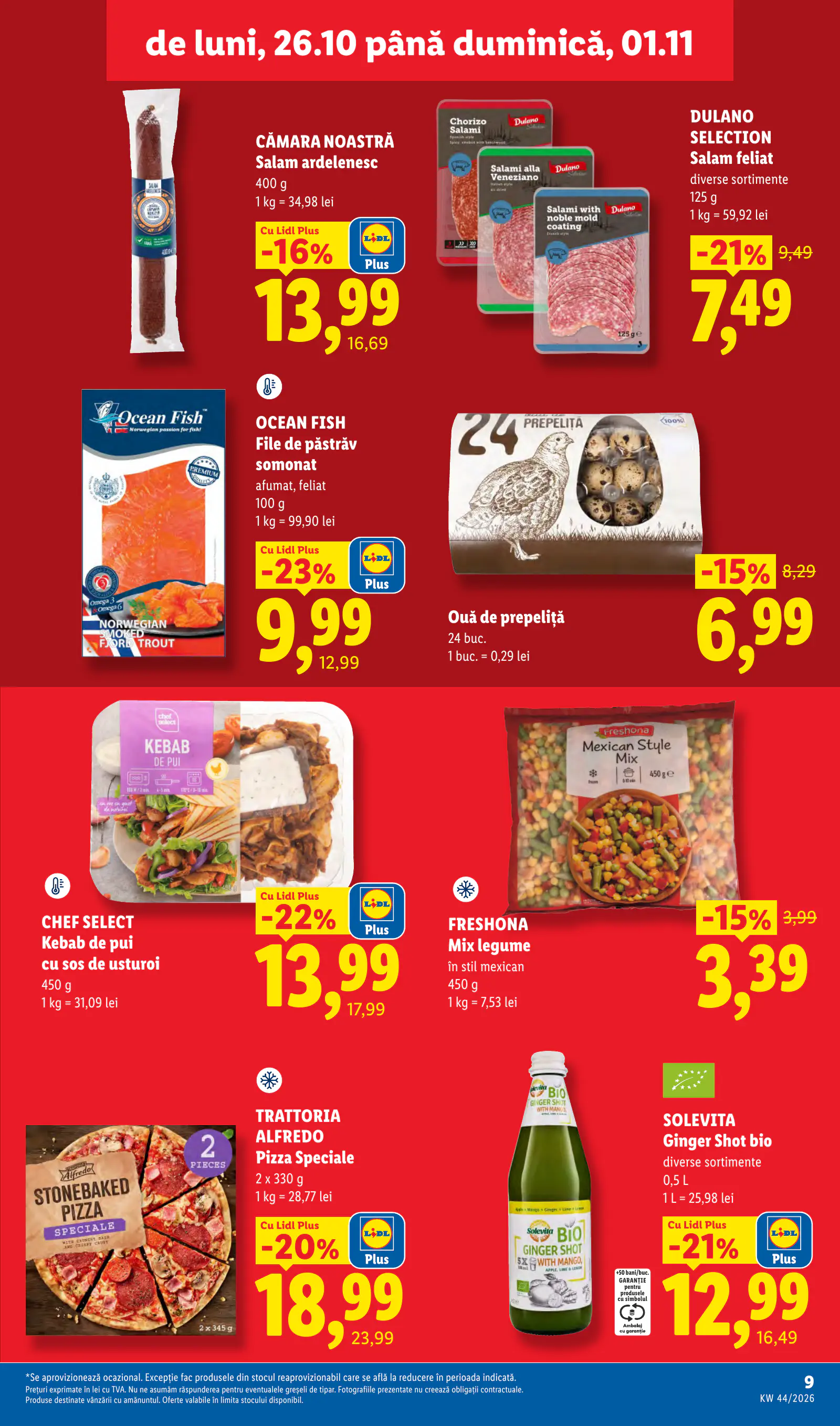 Lidl Románia Catalogul săptămânal, 9. oldal (okt. 26. – nov. 1.)