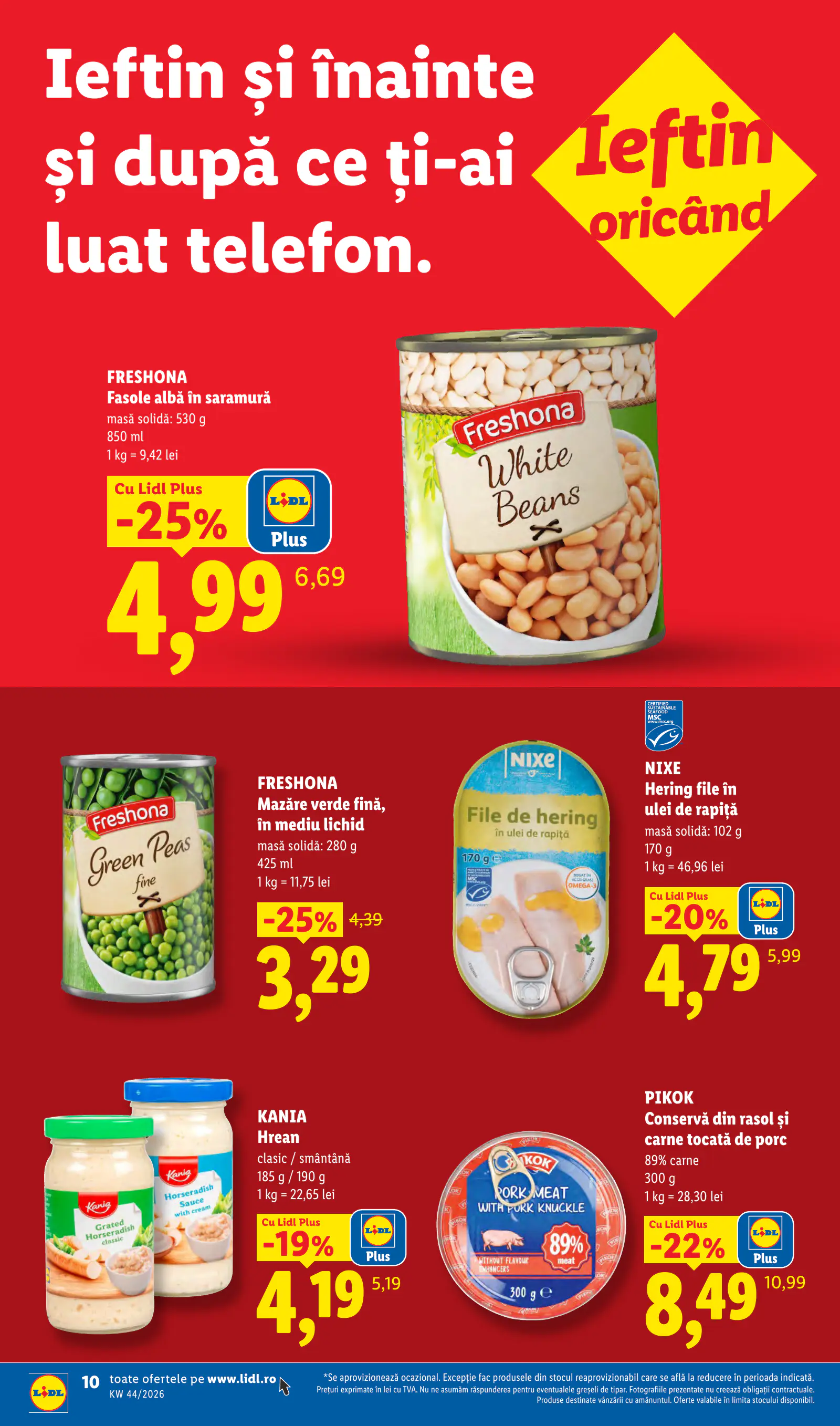 Lidl Románia Catalogul săptămânal, 10. oldal (okt. 26. – nov. 1.)