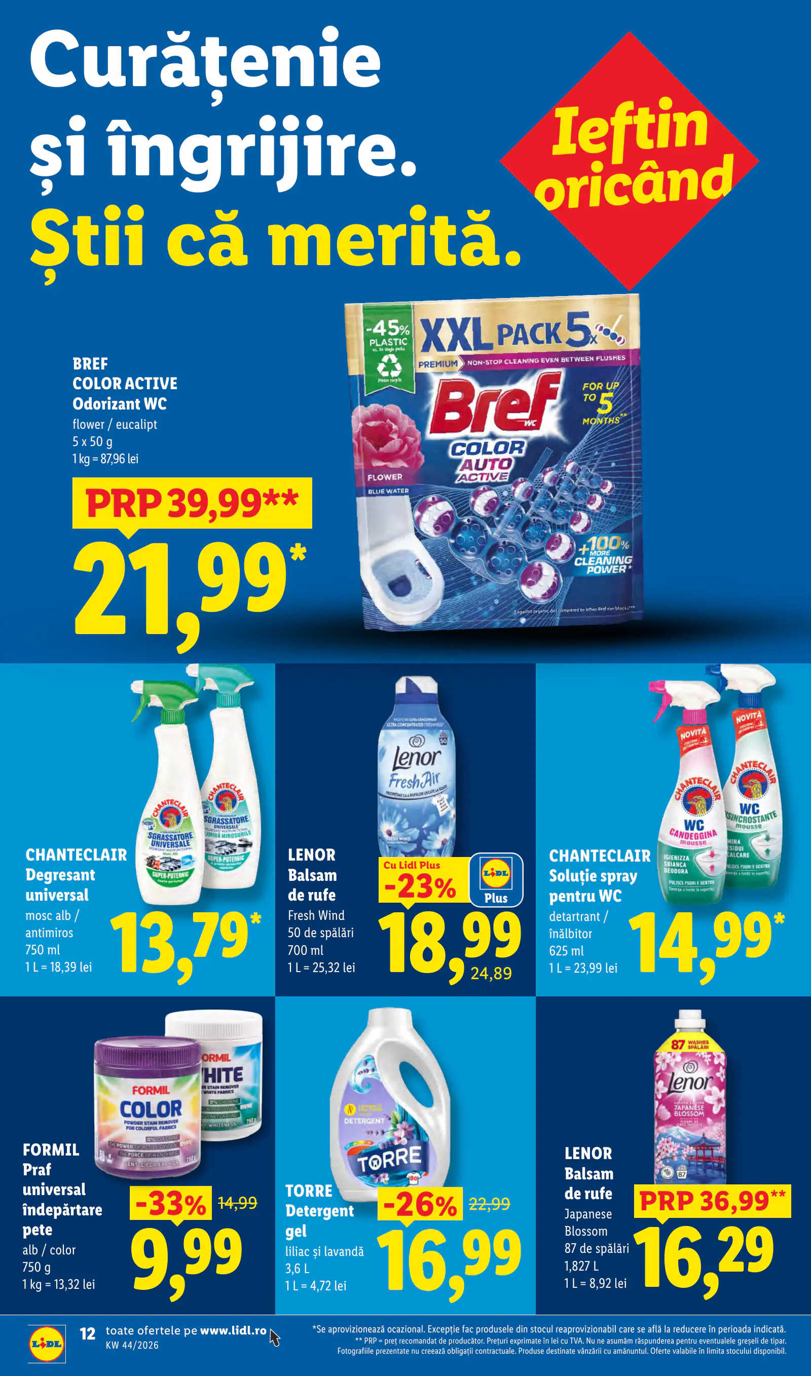 Lidl Románia Catalogul săptămânal, 12. oldal (okt. 26. – nov. 1.)
