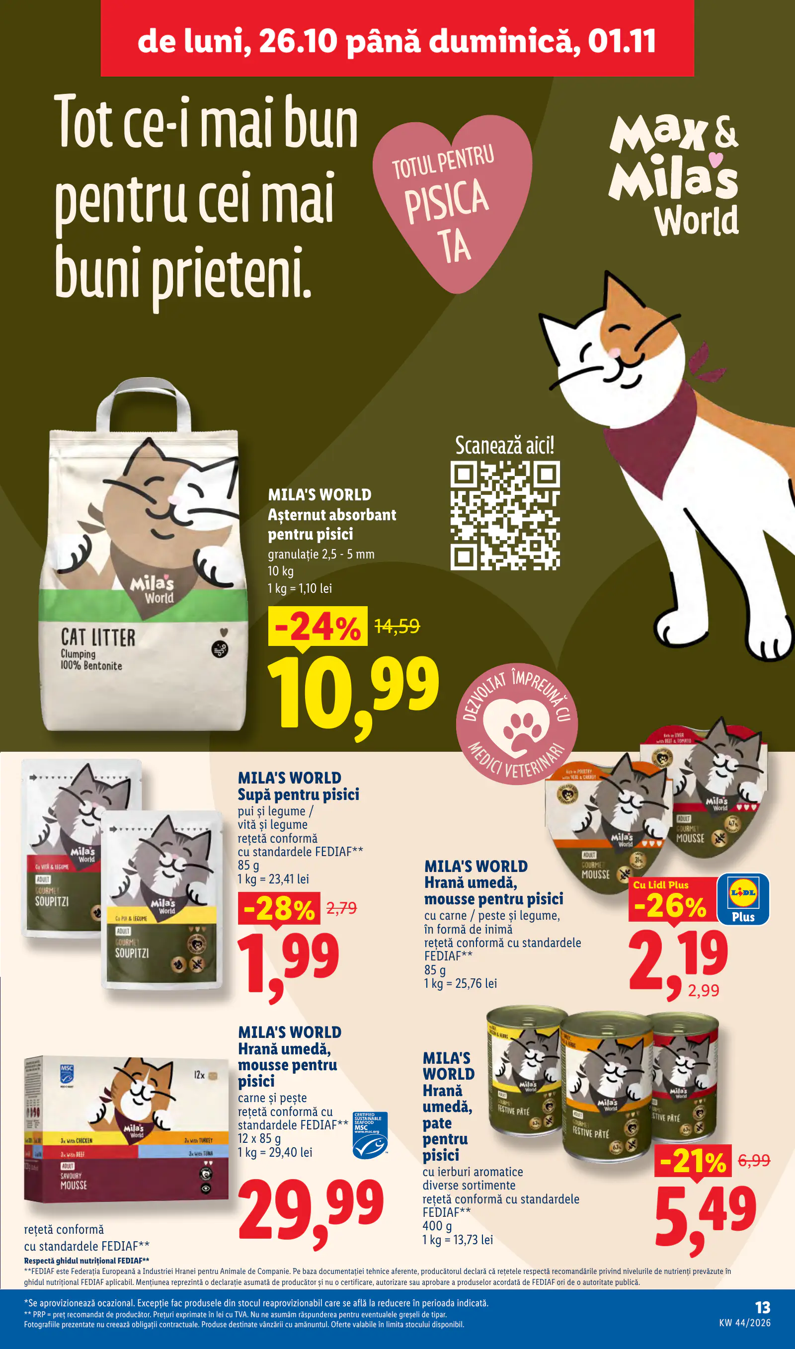 Lidl Románia Catalogul săptămânal, 13. oldal (okt. 26. – nov. 1.)