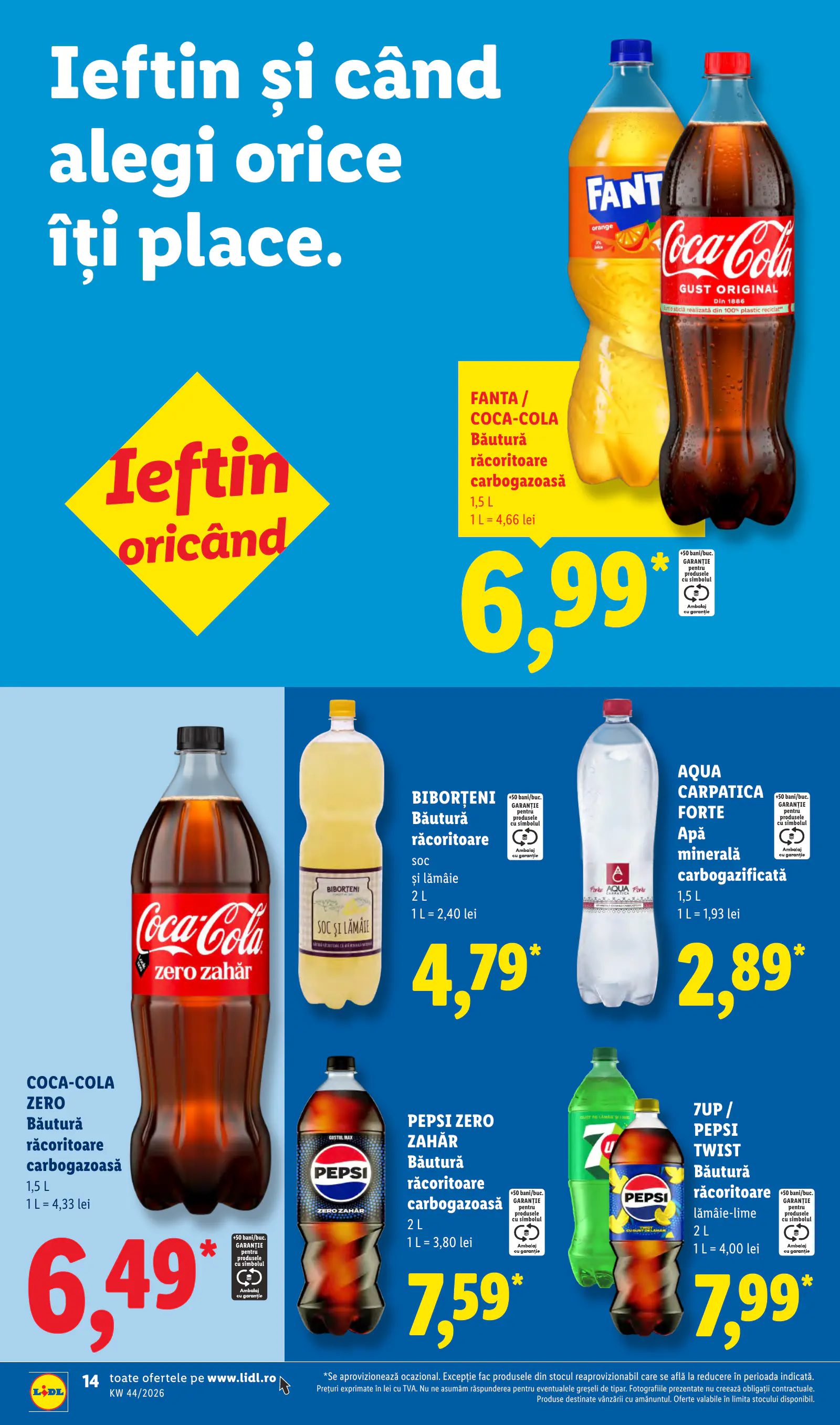 Lidl Románia Catalogul săptămânal, 14. oldal (okt. 26. – nov. 1.)