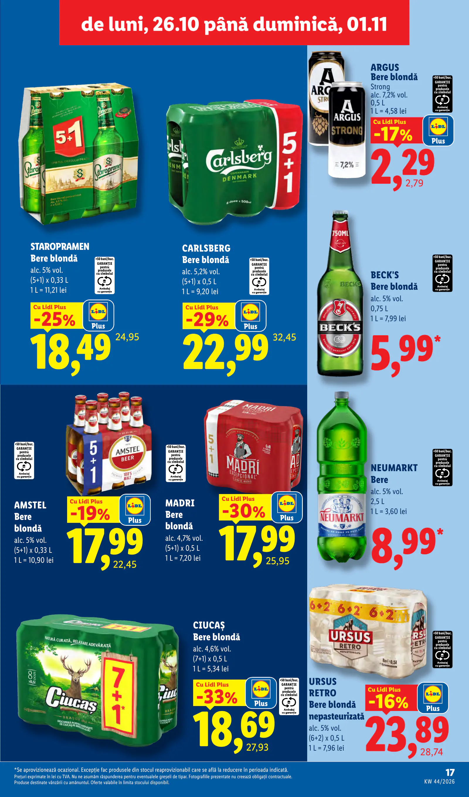 Lidl Románia Catalogul săptămânal, 17. oldal (okt. 26. – nov. 1.)
