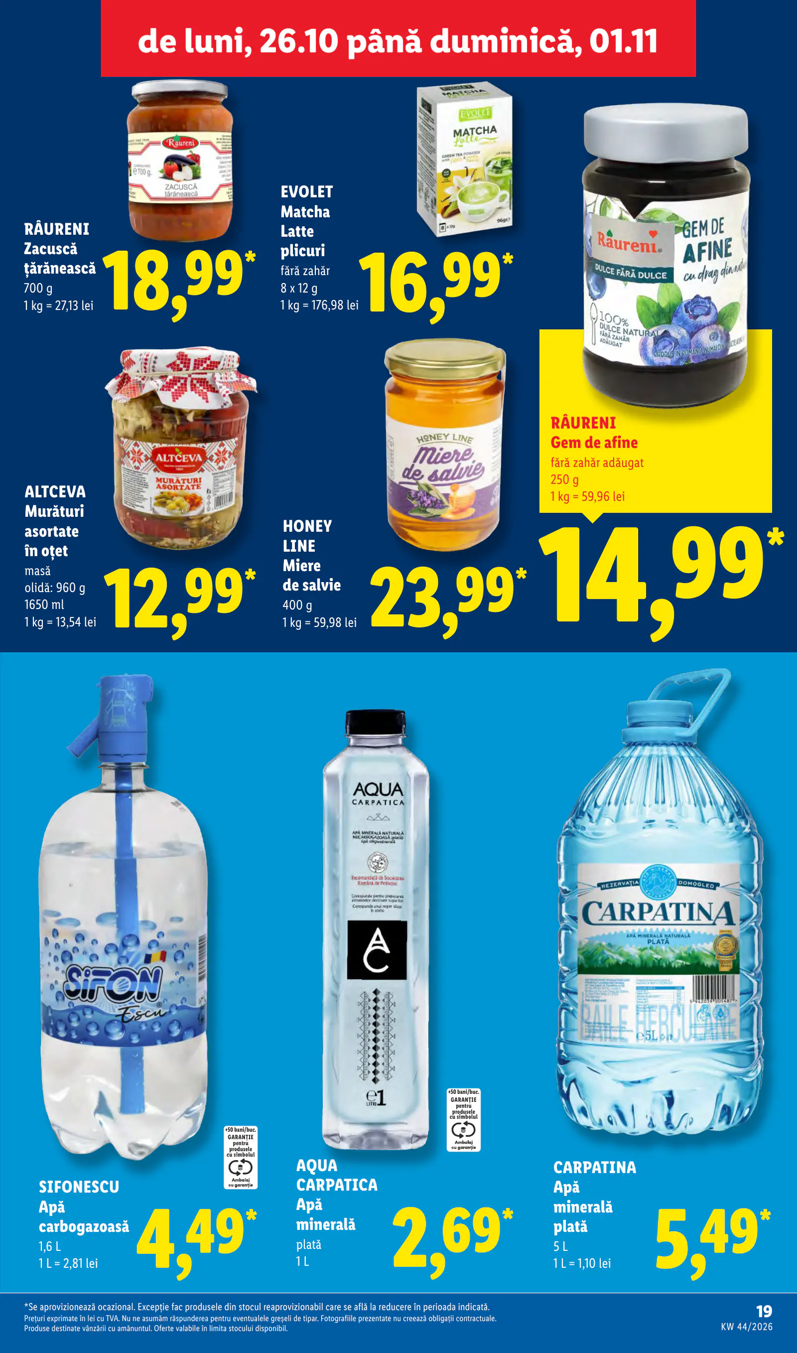 Lidl Románia Catalogul săptămânal, 19. oldal (okt. 26. – nov. 1.)