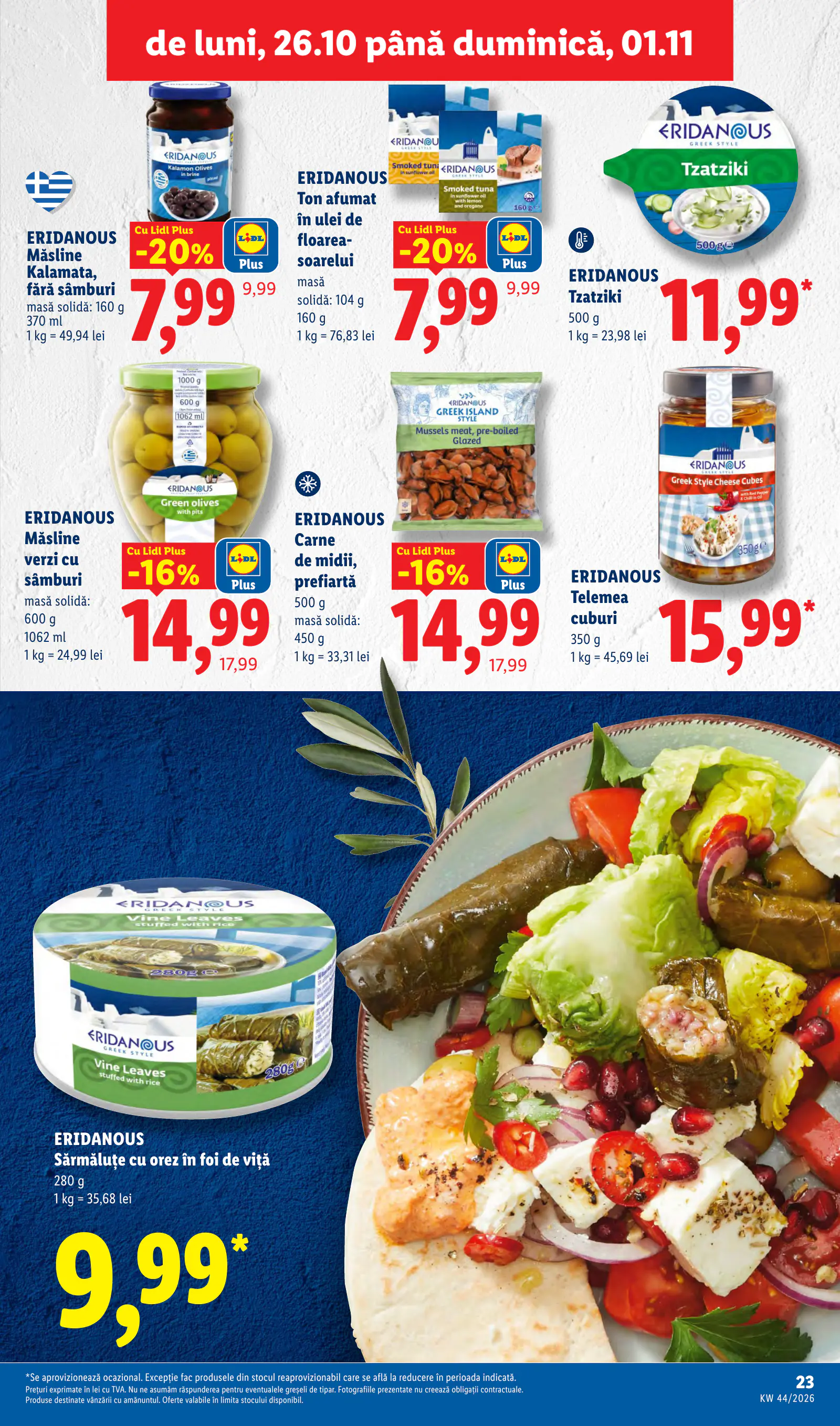 Lidl Románia Catalogul săptămânal, 23. oldal (okt. 26. – nov. 1.)