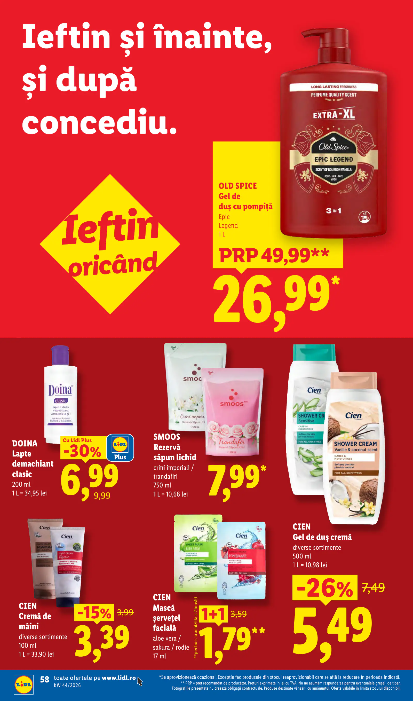 Lidl Románia Catalogul săptămânal, 58. oldal (okt. 26. – nov. 1.)