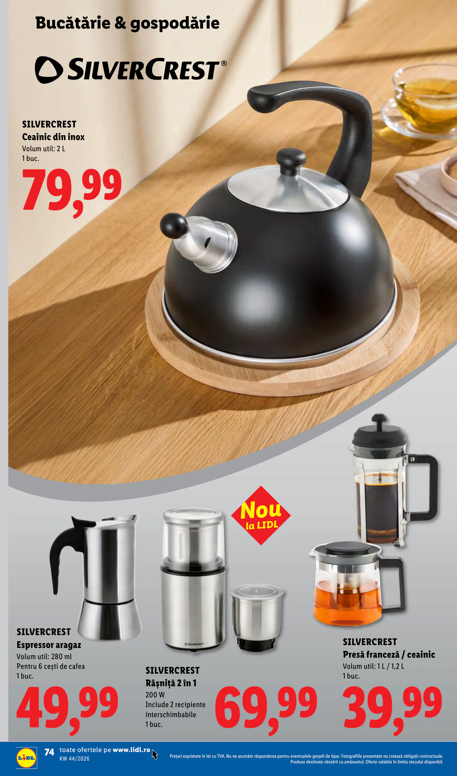 Lidl Románia Catalogul săptămânal, 74. oldal (okt. 26. – nov. 1.)