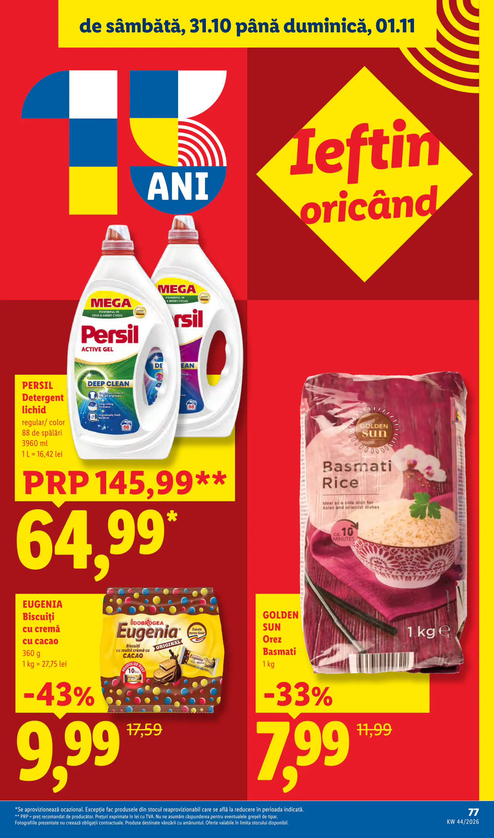 Lidl Románia Catalogul săptămânal, 77. oldal (okt. 26. – nov. 1.)