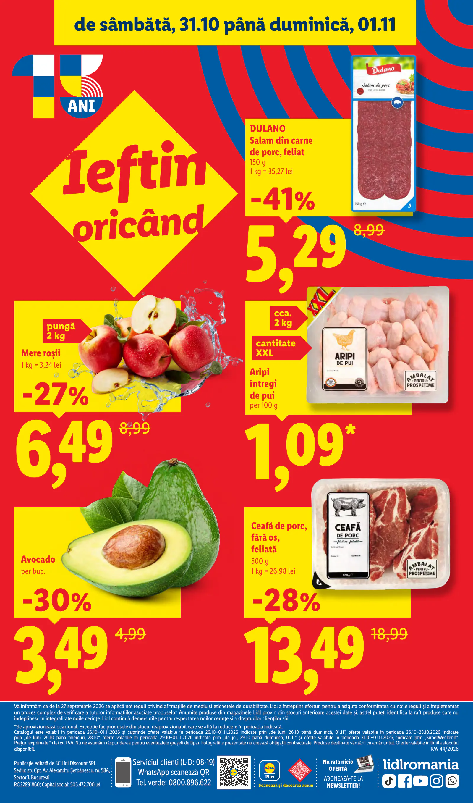 Lidl Románia Catalogul săptămânal, 78. oldal (okt. 26. – nov. 1.)