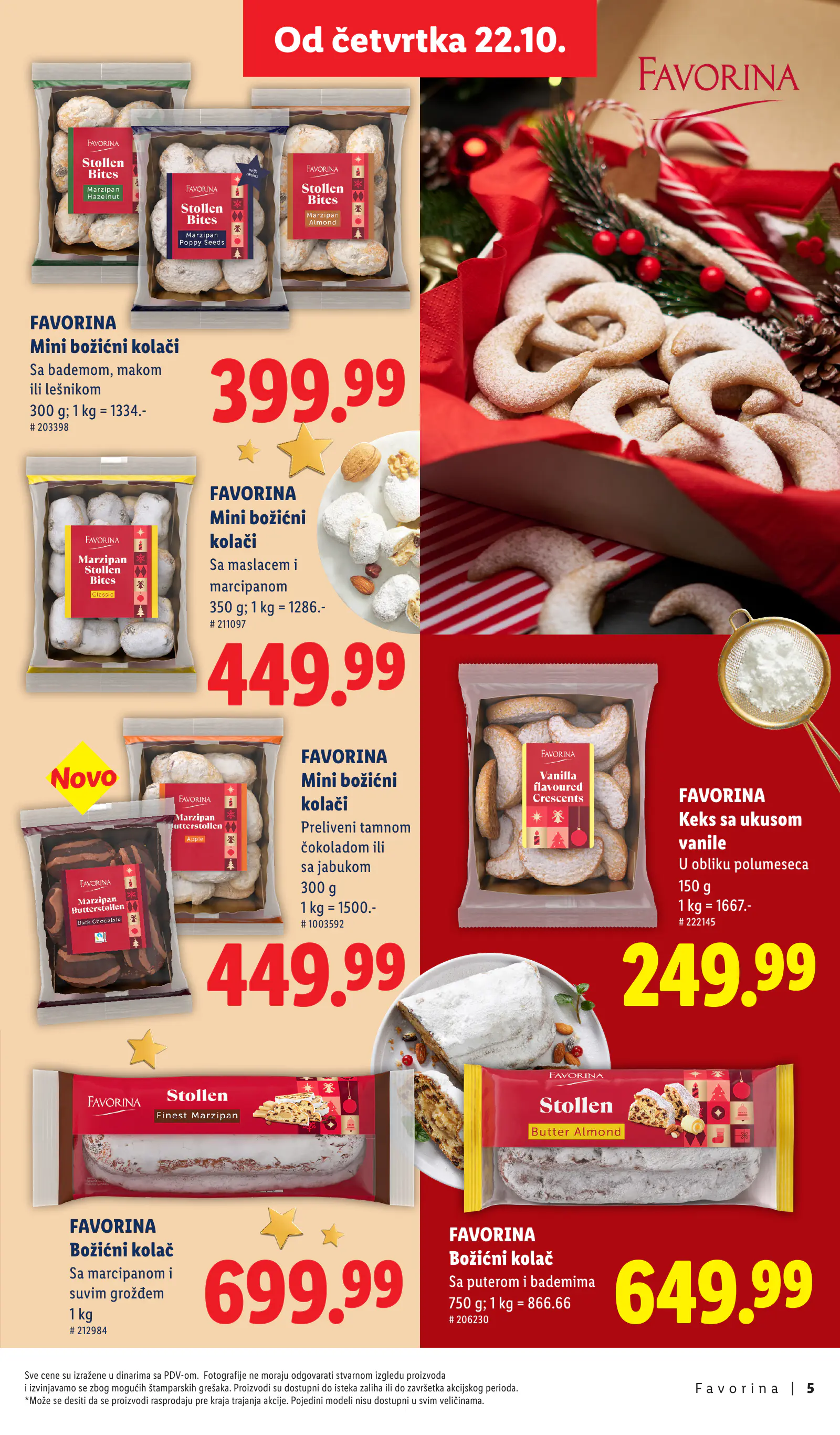 Lidl Szerbia Otkrij magiju prazničnog uživanja, Favorina, 5. oldal (okt. 22. – nov. 29.)