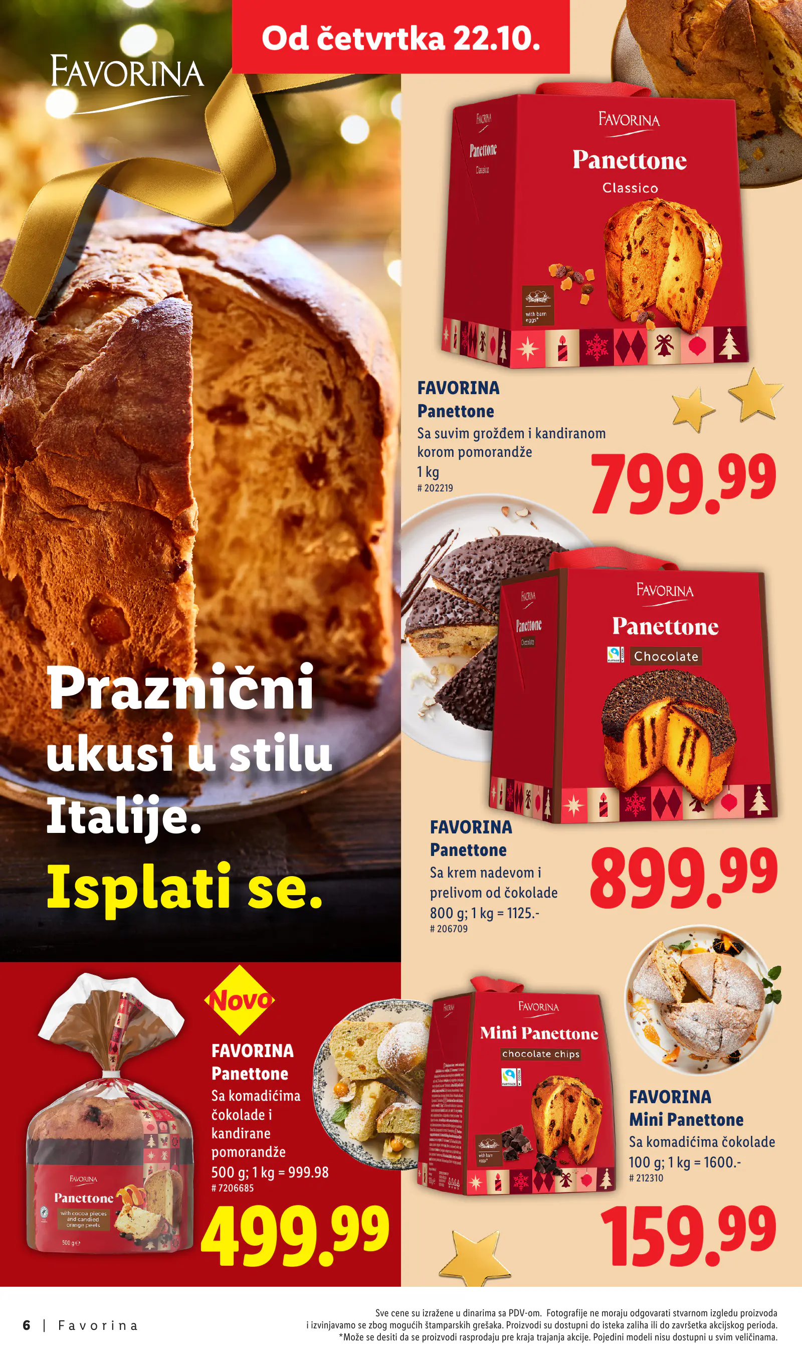 Lidl Szerbia Otkrij magiju prazničnog uživanja, Favorina, 6. oldal (okt. 22. – nov. 29.)