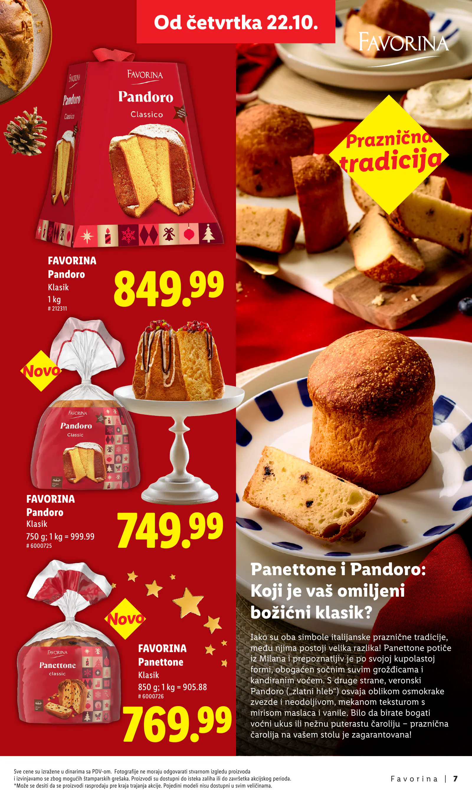 Lidl Szerbia Otkrij magiju prazničnog uživanja, Favorina, 7. oldal (okt. 22. – nov. 29.)