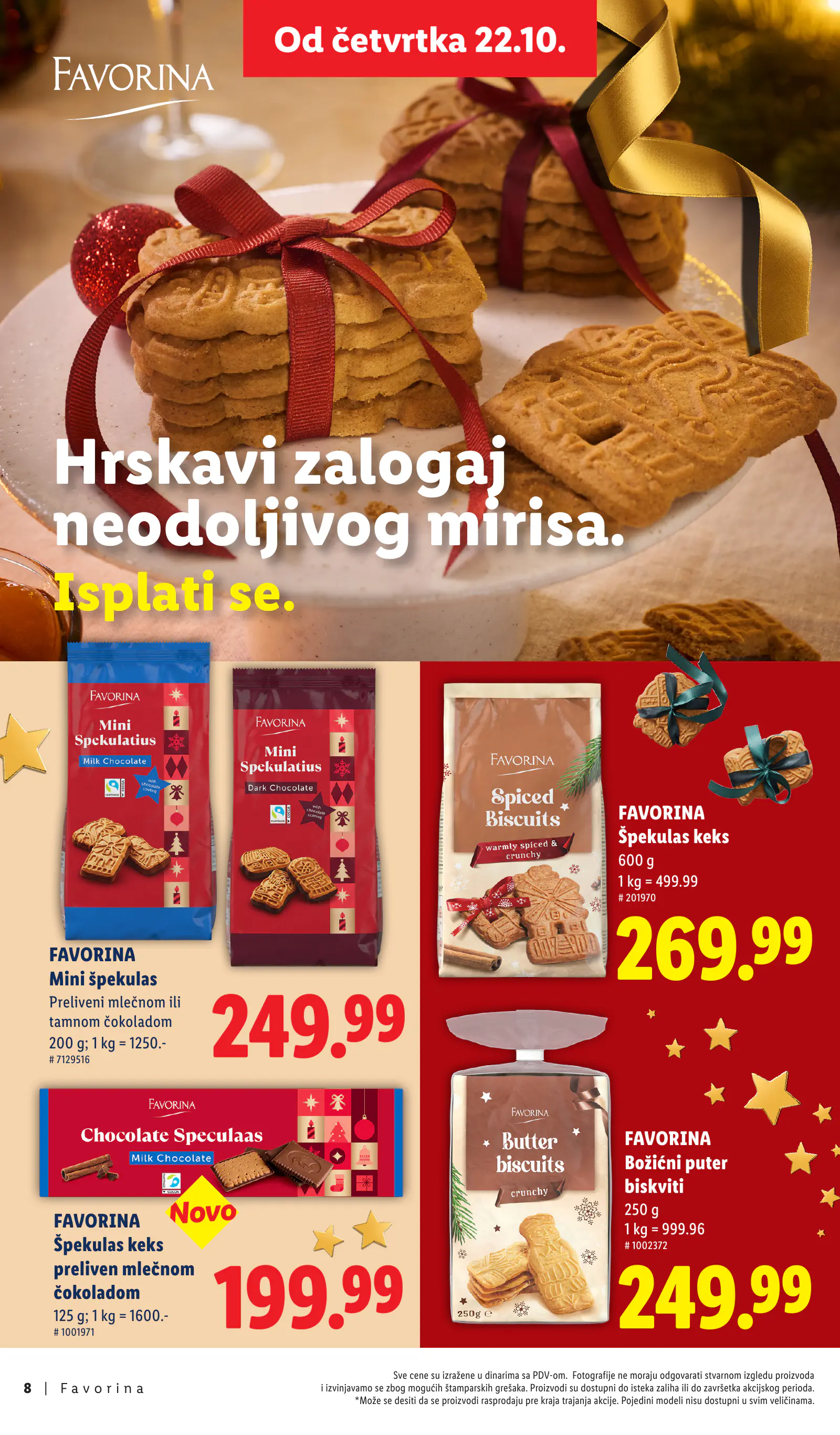 Lidl Szerbia Otkrij magiju prazničnog uživanja, Favorina, 8. oldal (okt. 22. – nov. 29.)