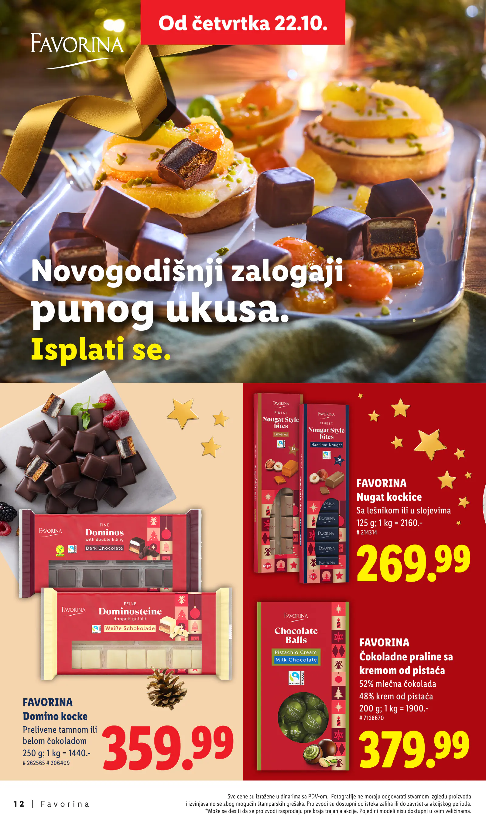 Lidl Szerbia Otkrij magiju prazničnog uživanja, Favorina, 12. oldal (okt. 22. – nov. 29.)