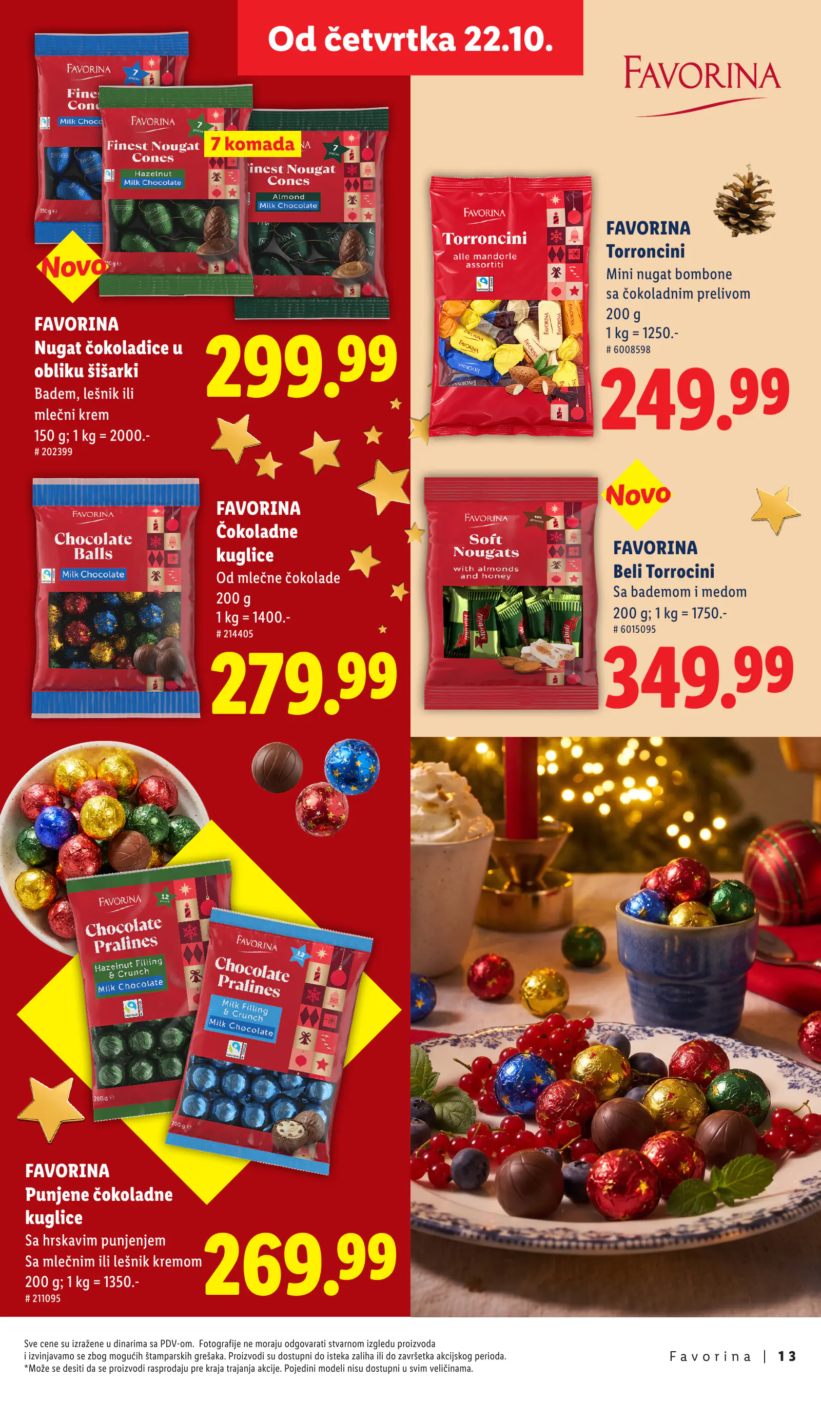 Lidl Szerbia Otkrij magiju prazničnog uživanja, Favorina, 13. oldal (okt. 22. – nov. 29.)