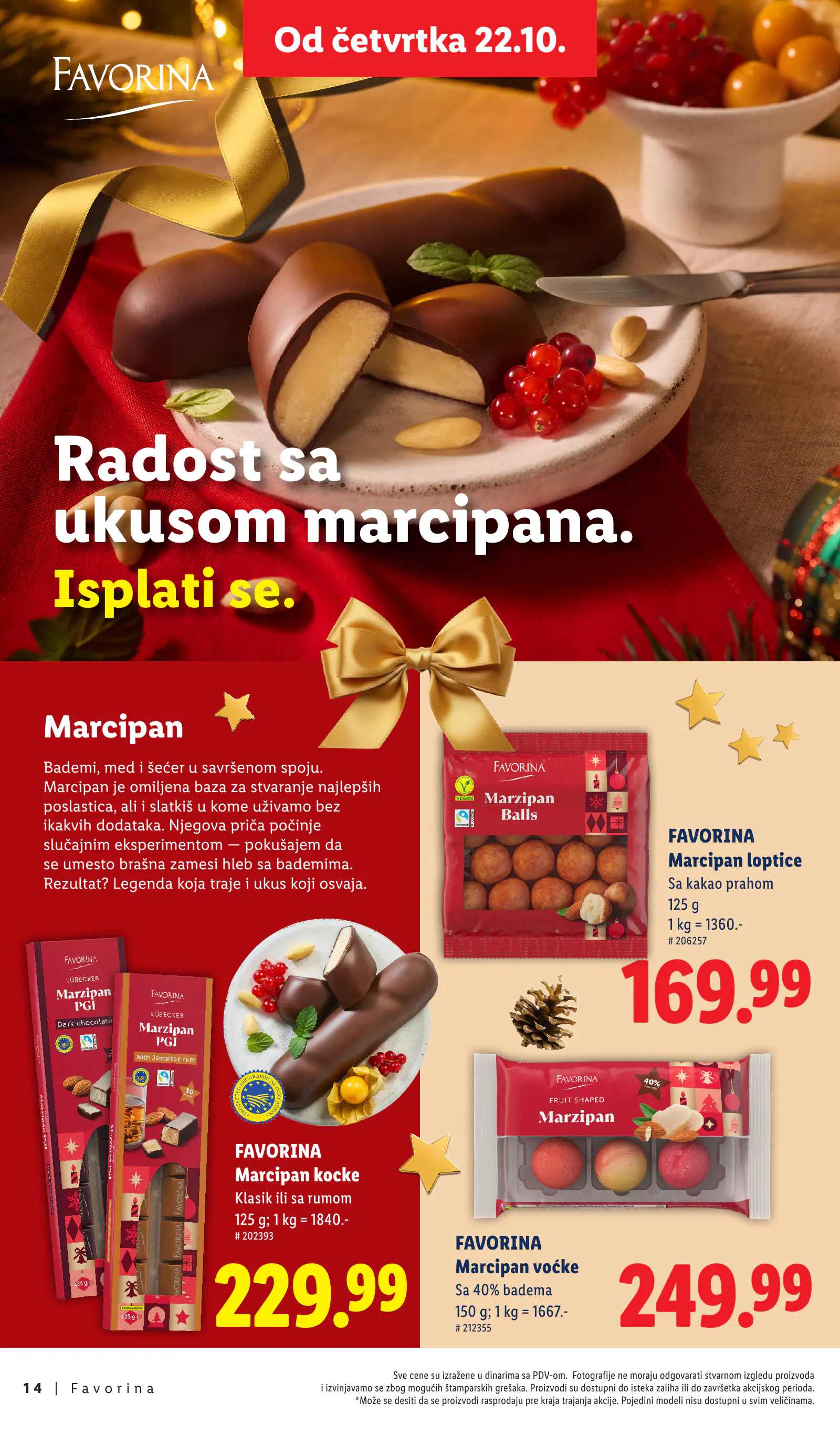 Lidl Szerbia Otkrij magiju prazničnog uživanja, Favorina, 14. oldal (okt. 22. – nov. 29.)