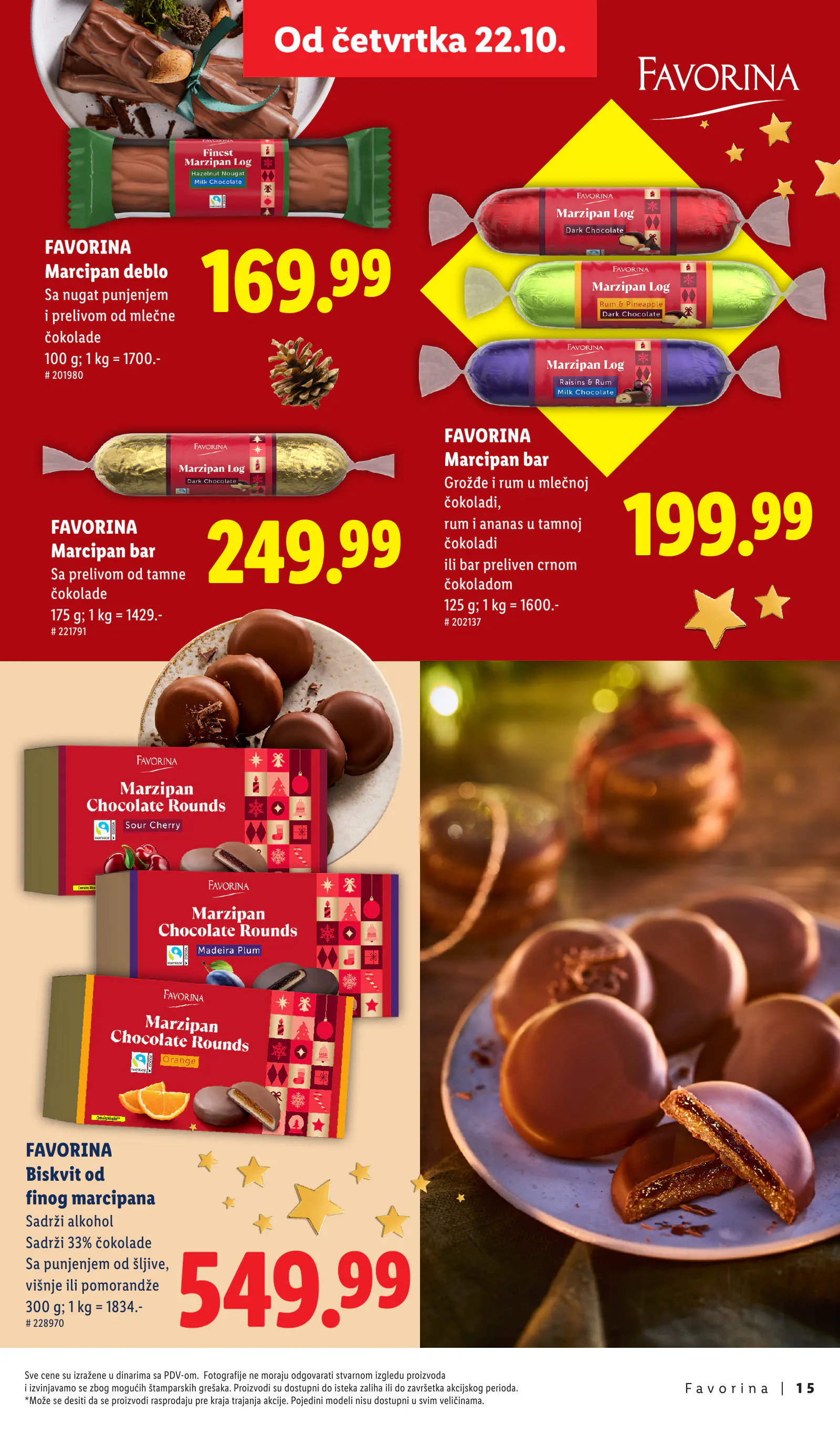Lidl Szerbia Otkrij magiju prazničnog uživanja, Favorina, 15. oldal (okt. 22. – nov. 29.)