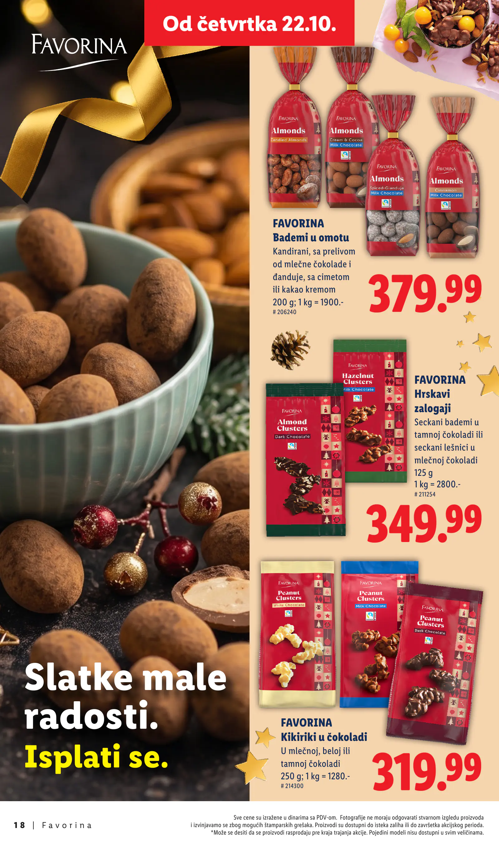 Lidl Szerbia Otkrij magiju prazničnog uživanja, Favorina, 18. oldal (okt. 22. – nov. 29.)