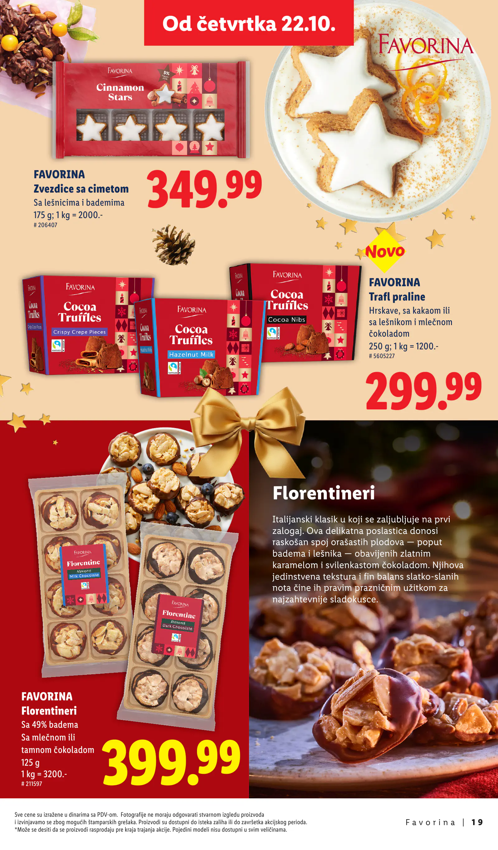 Lidl Szerbia Otkrij magiju prazničnog uživanja, Favorina, 19. oldal (okt. 22. – nov. 29.)