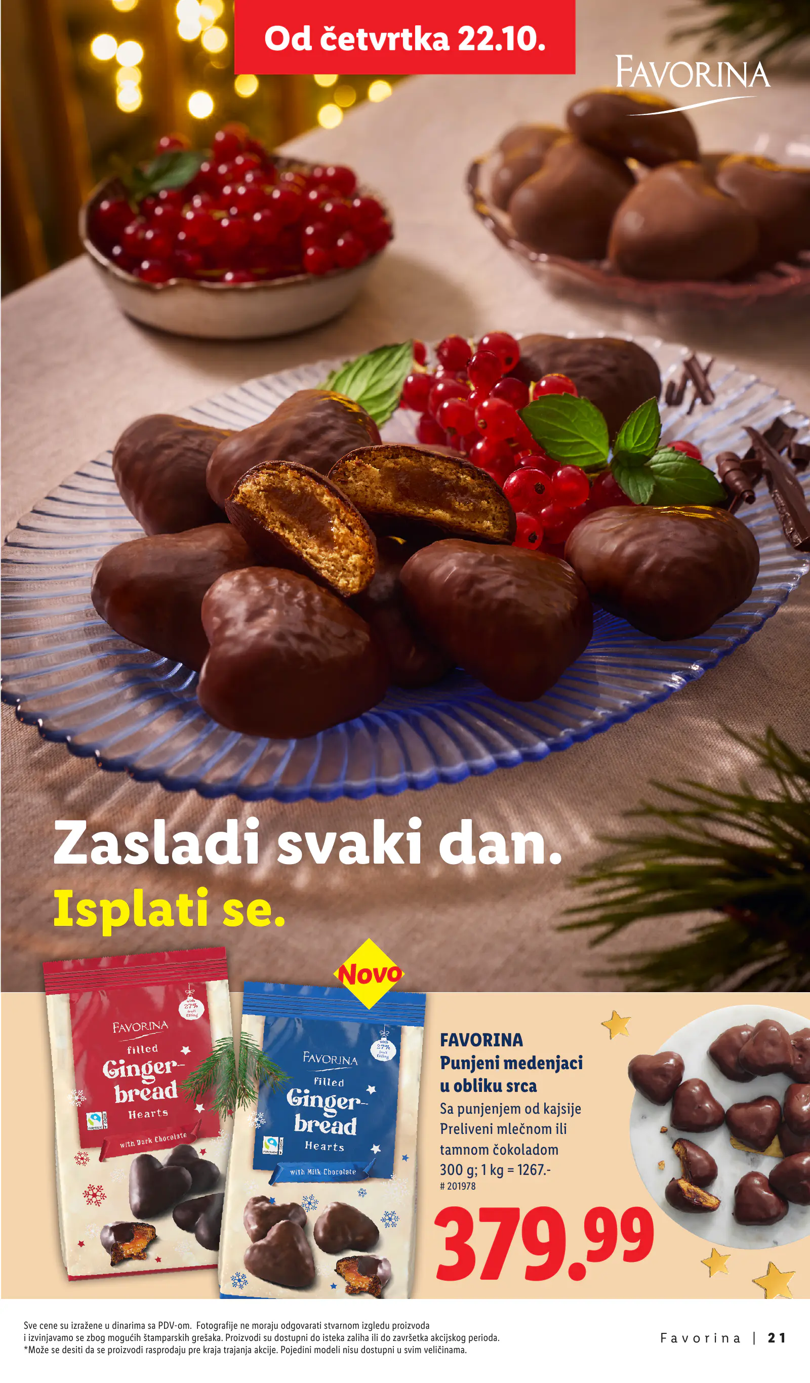 Lidl Szerbia Otkrij magiju prazničnog uživanja, Favorina, 21. oldal (okt. 22. – nov. 29.)