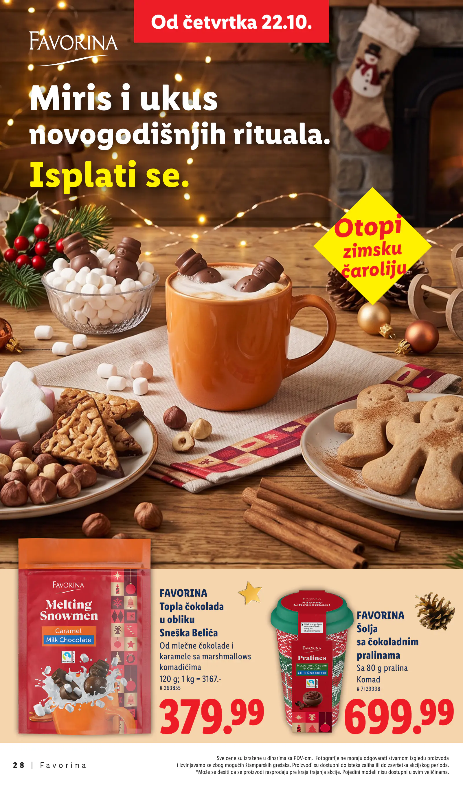Lidl Szerbia Otkrij magiju prazničnog uživanja, Favorina, 28. oldal (okt. 22. – nov. 29.)