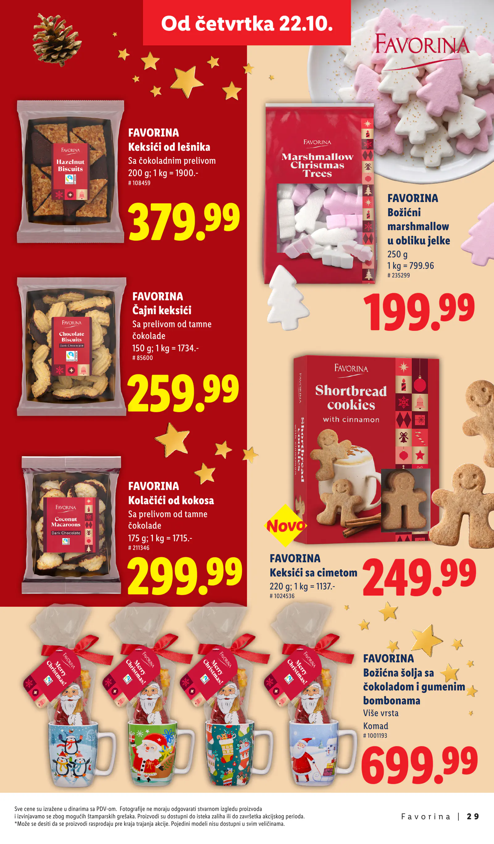 Lidl Szerbia Otkrij magiju prazničnog uživanja, Favorina, 29. oldal (okt. 22. – nov. 29.)