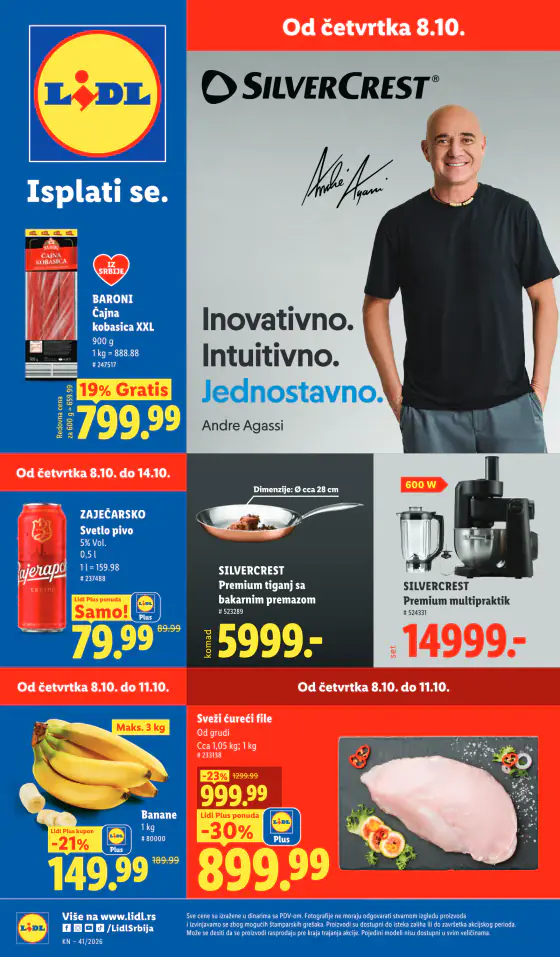 Lidl Szerbia Pogledajte naše ponude – okt. 8–14.