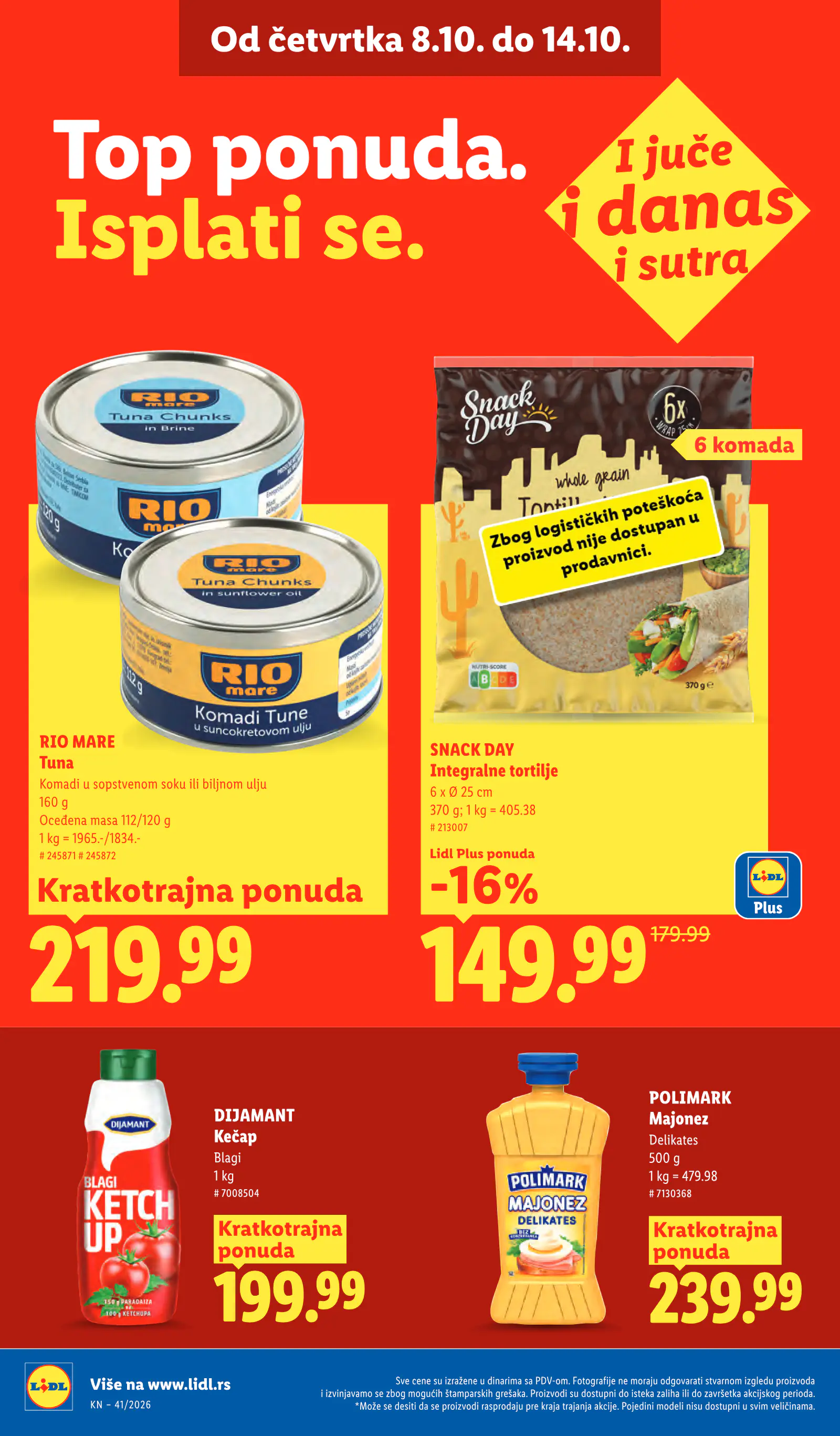 Lidl Szerbia Pogledajte naše ponude, 32. oldal (okt. 8–14.)
