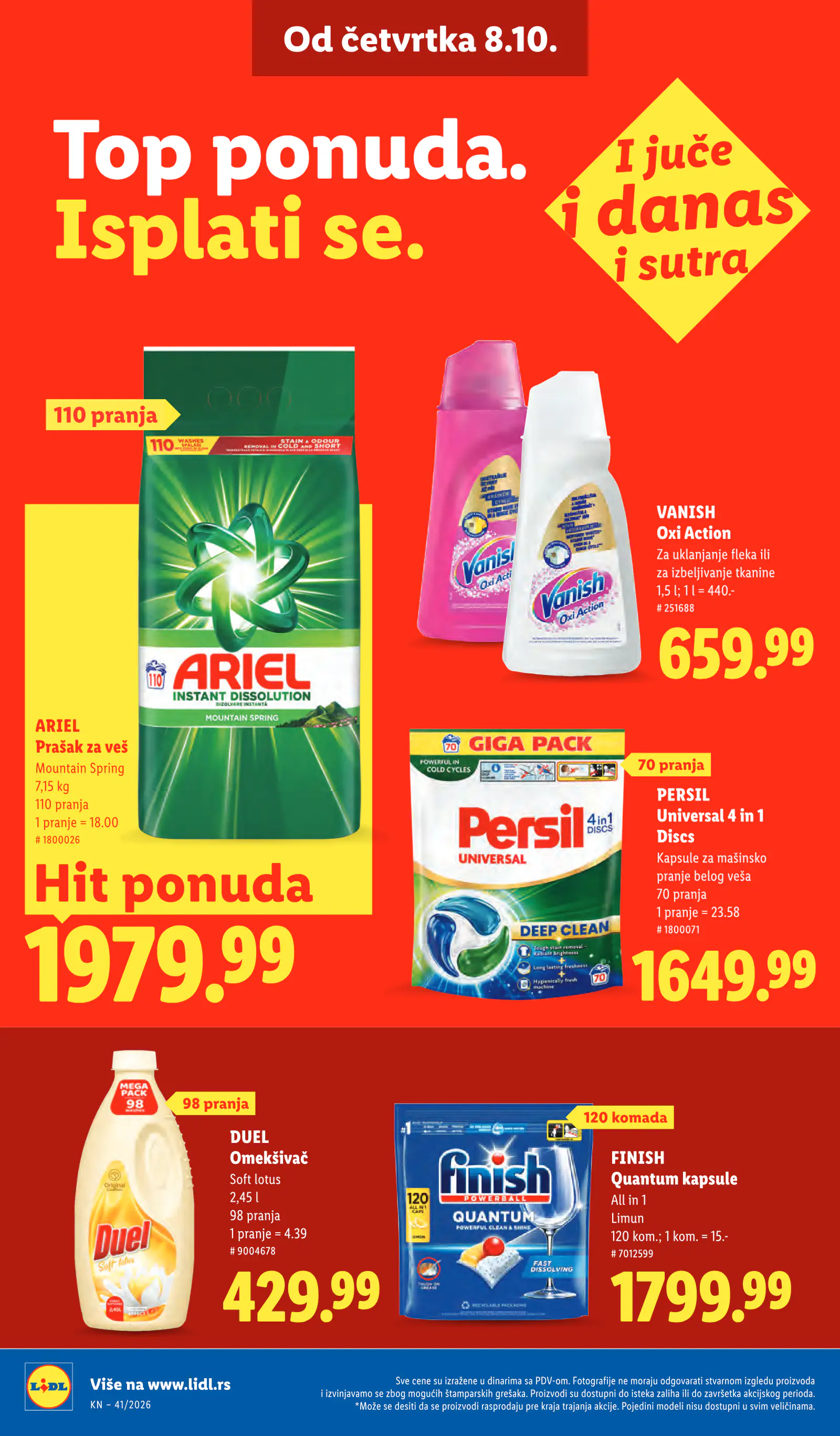 Lidl Szerbia Pogledajte naše ponude, 38. oldal (okt. 8–14.)