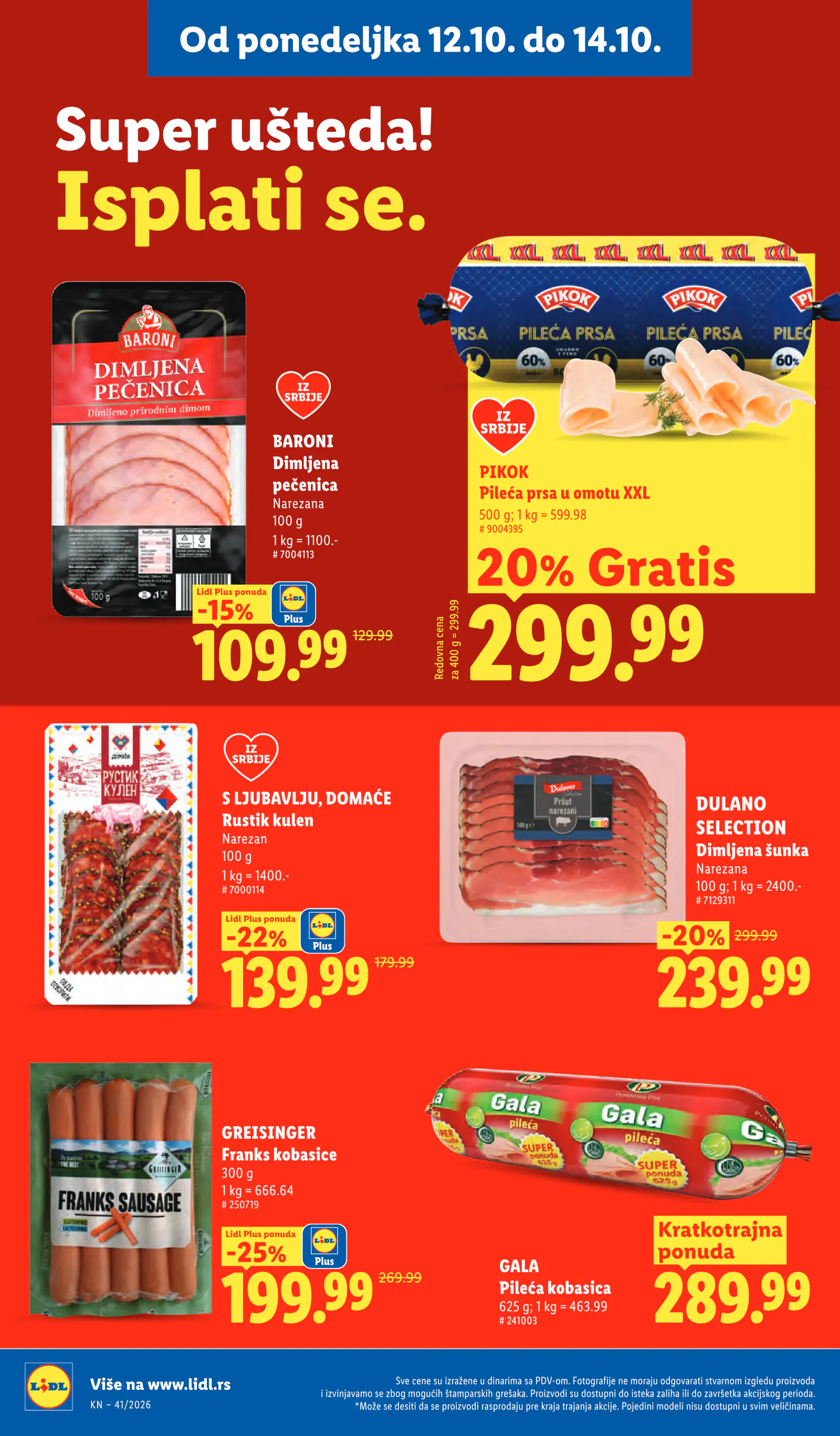 Lidl Szerbia Pogledajte naše ponude, 104. oldal (okt. 8–14.)