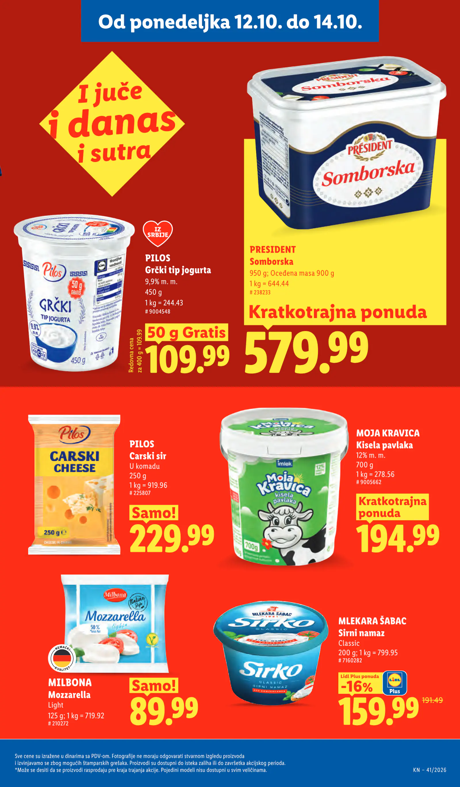 Lidl Szerbia Pogledajte naše ponude, 105. oldal (okt. 8–14.)
