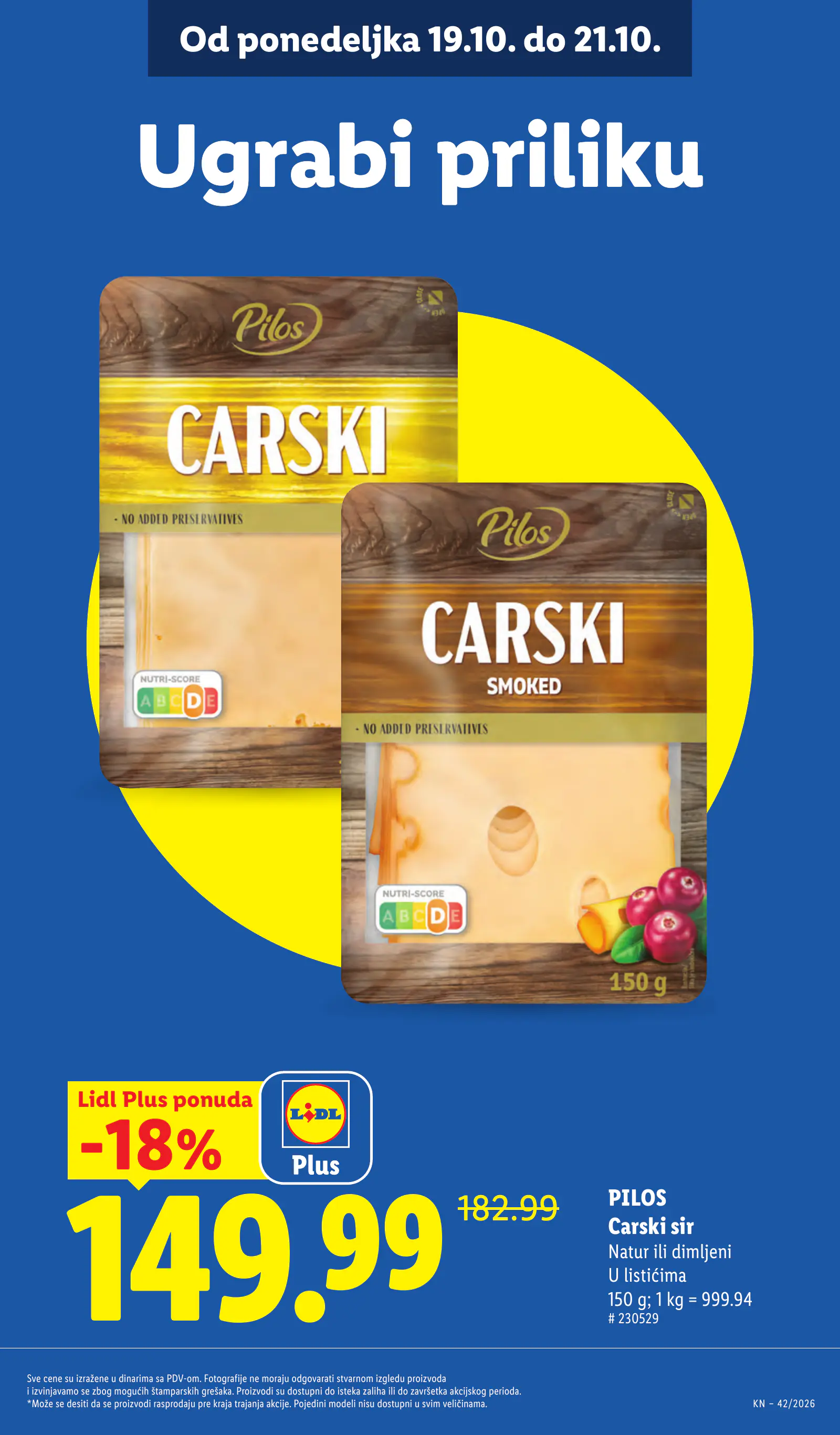 Lidl Szerbia Pogledajte naše ponude, 19. oldal (okt. 15–21.)