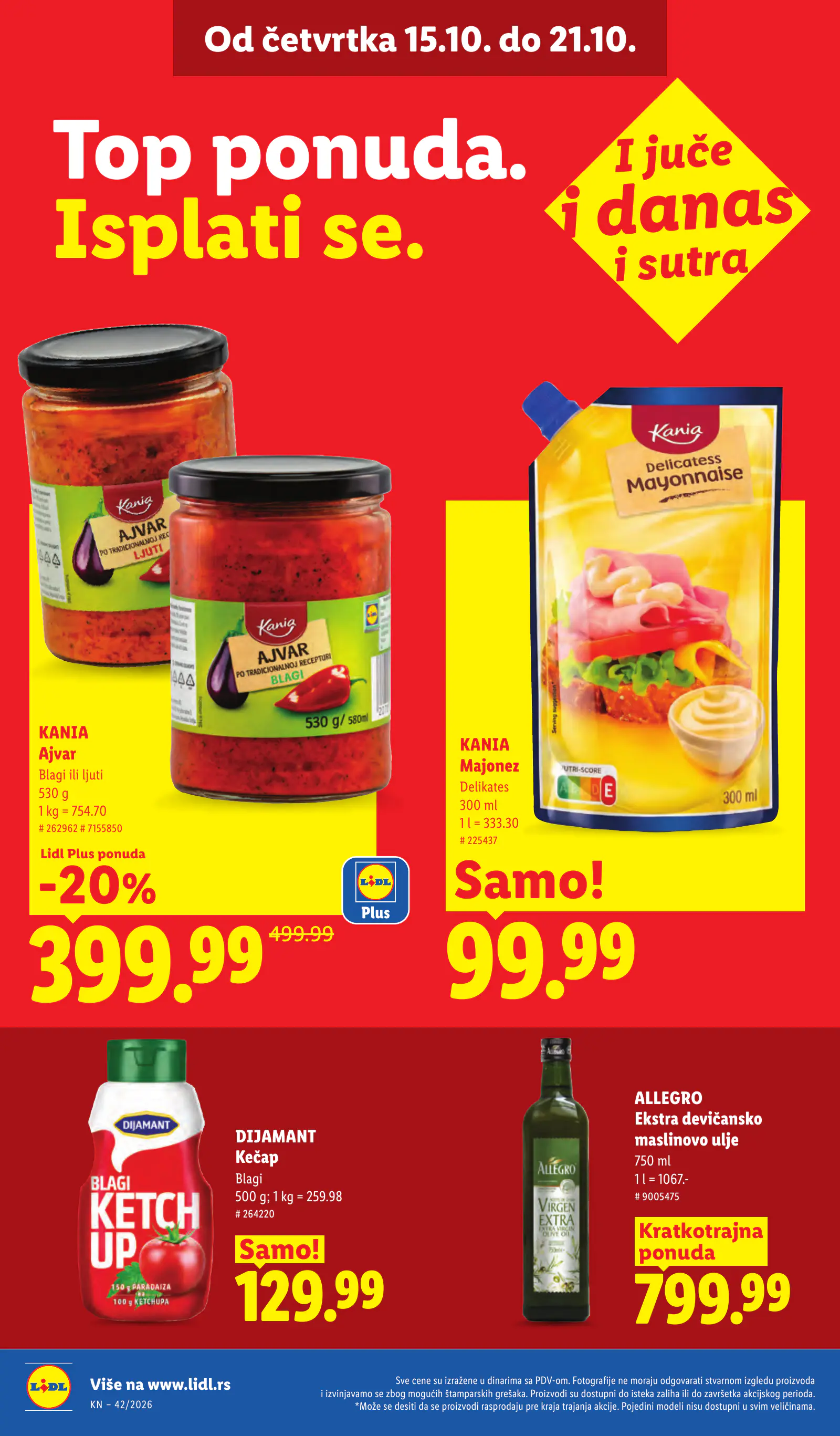 Lidl Szerbia Pogledajte naše ponude, 32. oldal (okt. 15–21.)