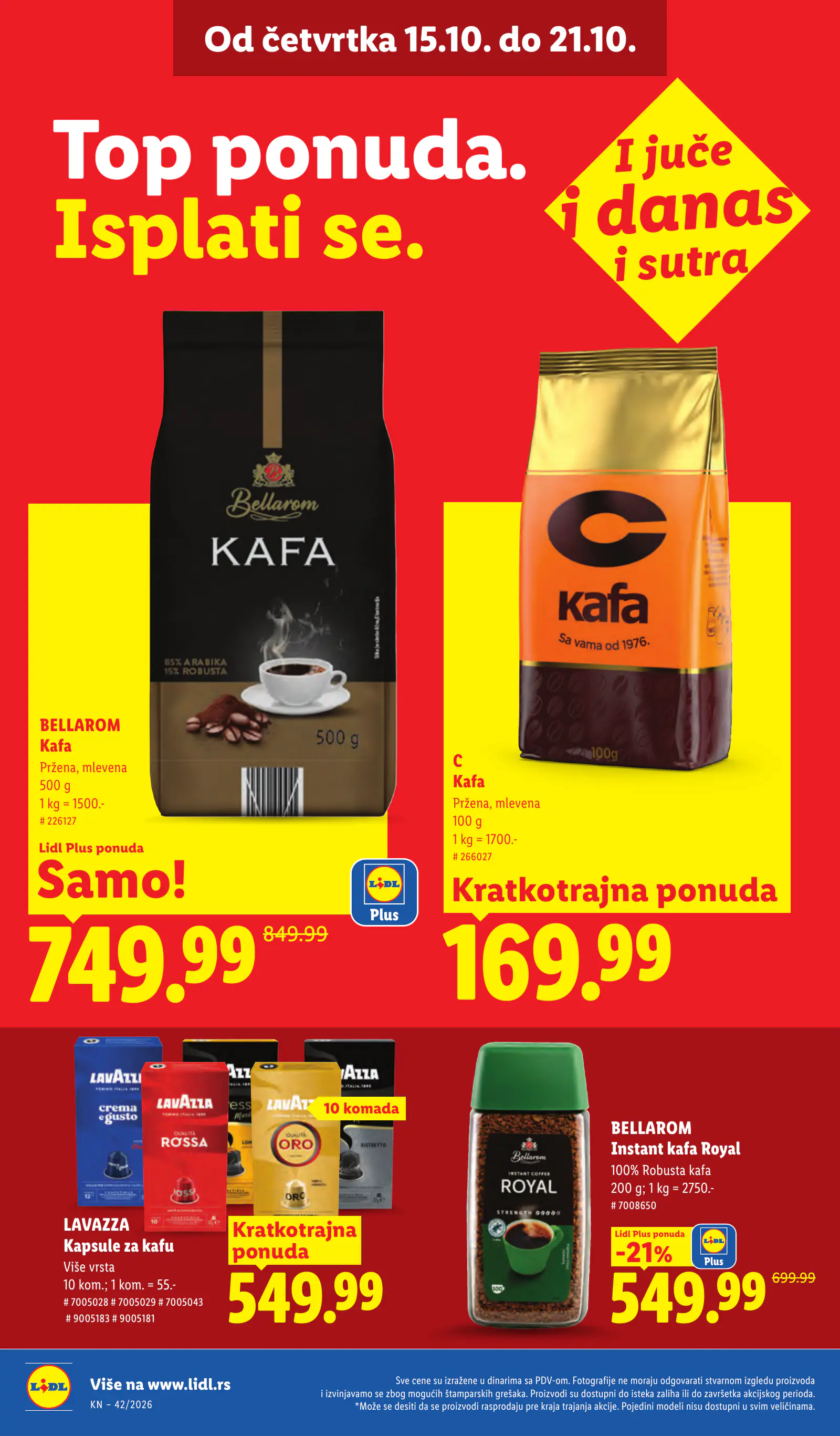 Lidl Szerbia Pogledajte naše ponude, 34. oldal (okt. 15–21.)