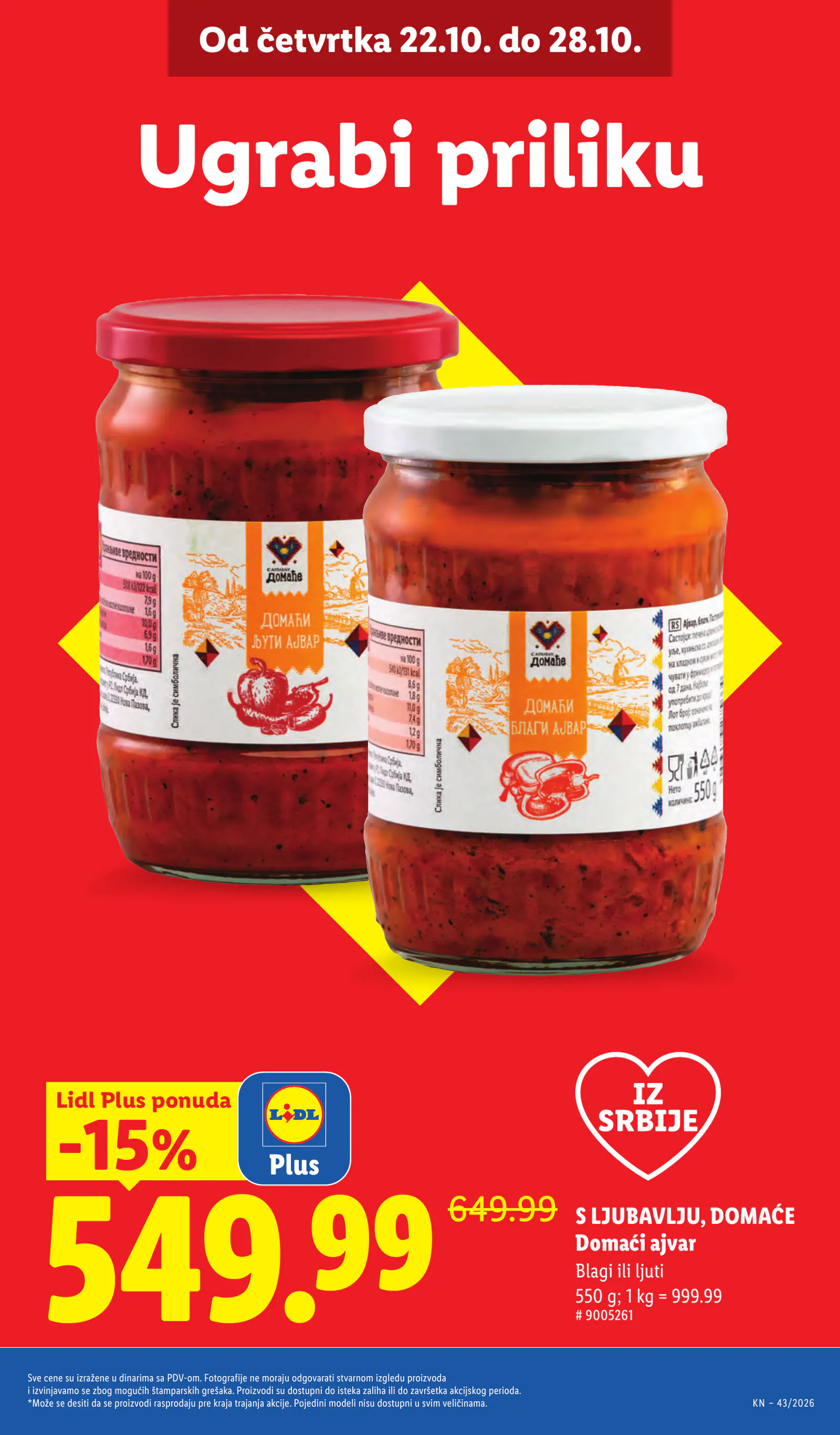 Lidl Szerbia Pogledajte naše ponude, 9. oldal (okt. 22–28.)