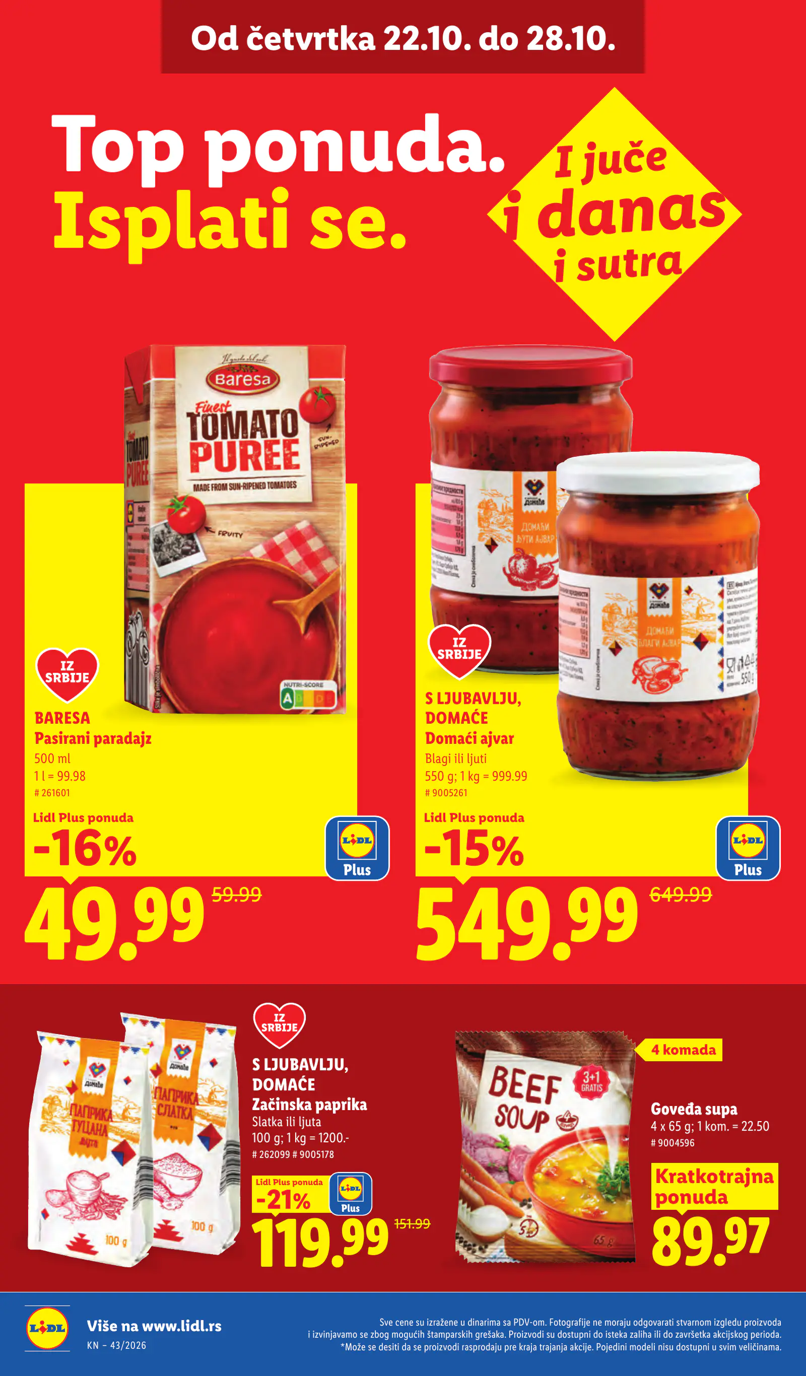 Lidl Szerbia Pogledajte naše ponude, 30. oldal (okt. 22–28.)