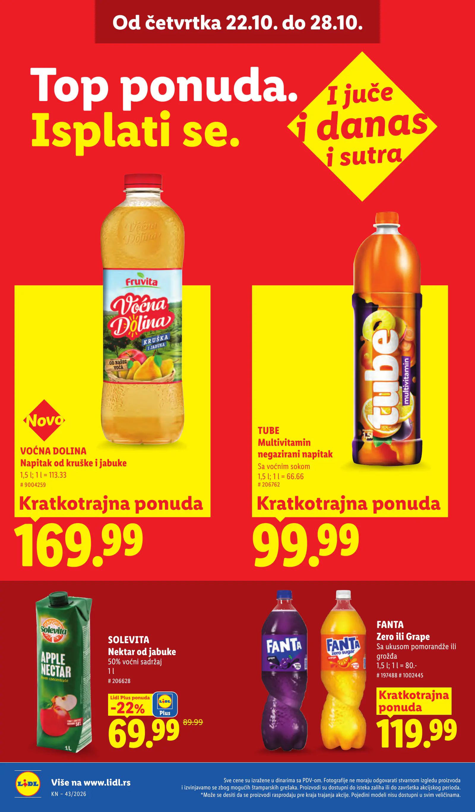 Lidl Szerbia Pogledajte naše ponude, 34. oldal (okt. 22–28.)