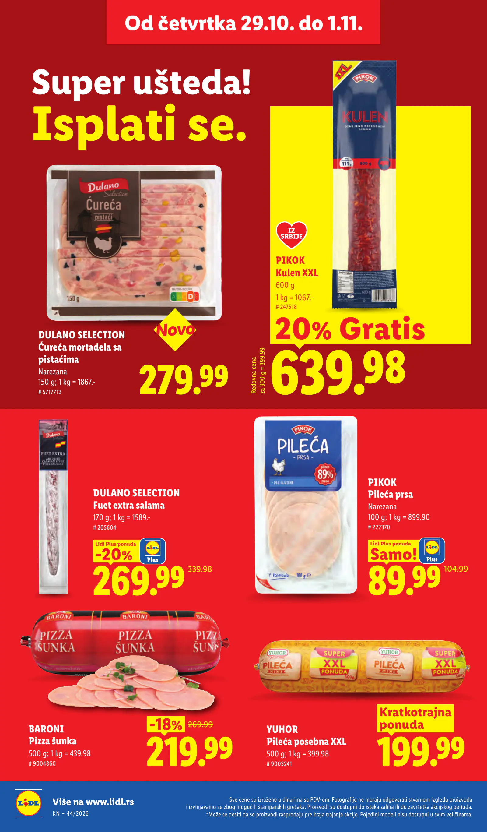 Lidl Szerbia Pogledajte naše ponude, 26. oldal (okt. 29. – nov. 4.)