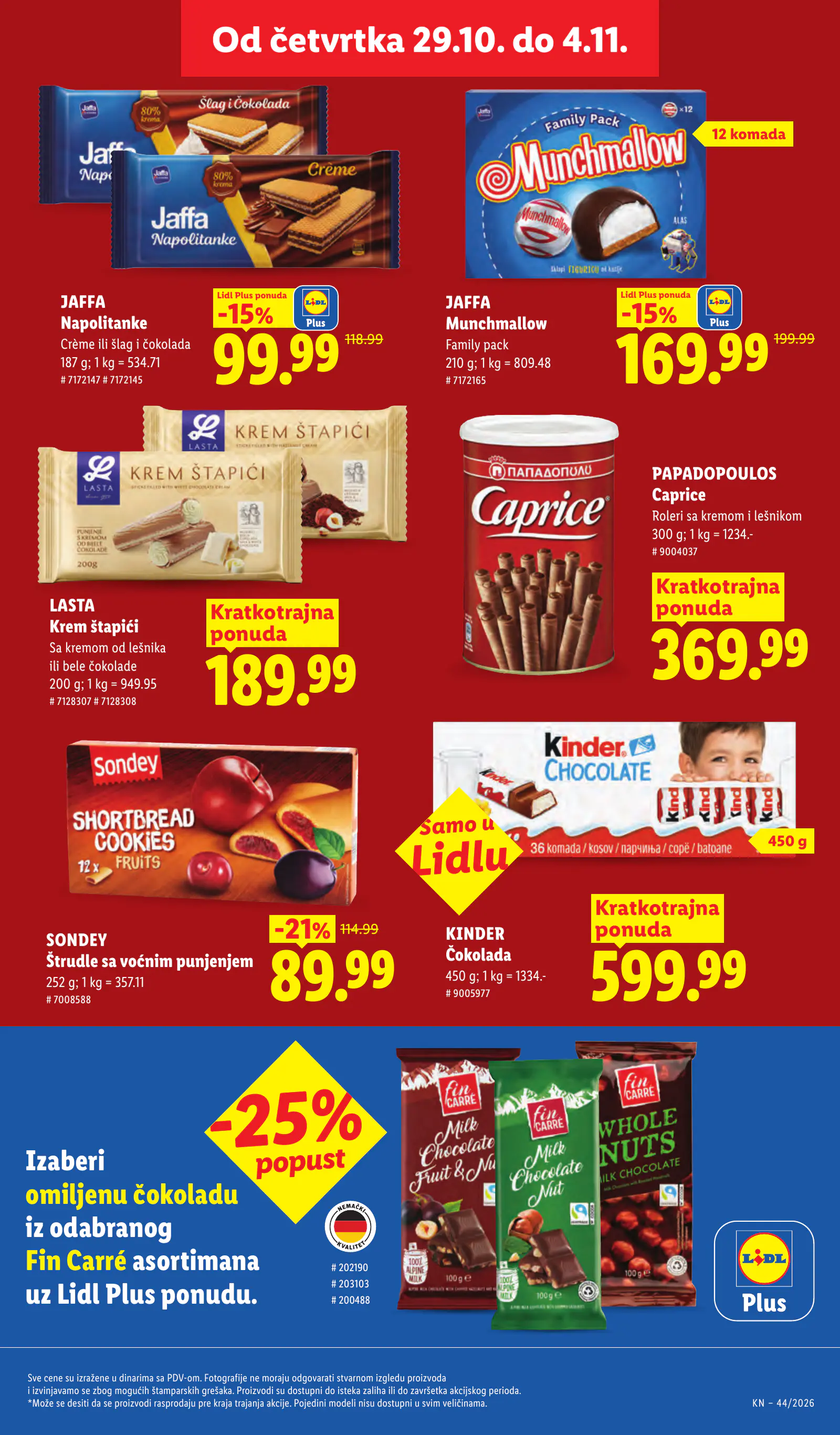 Lidl Szerbia Pogledajte naše ponude, 33. oldal (okt. 29. – nov. 4.)
