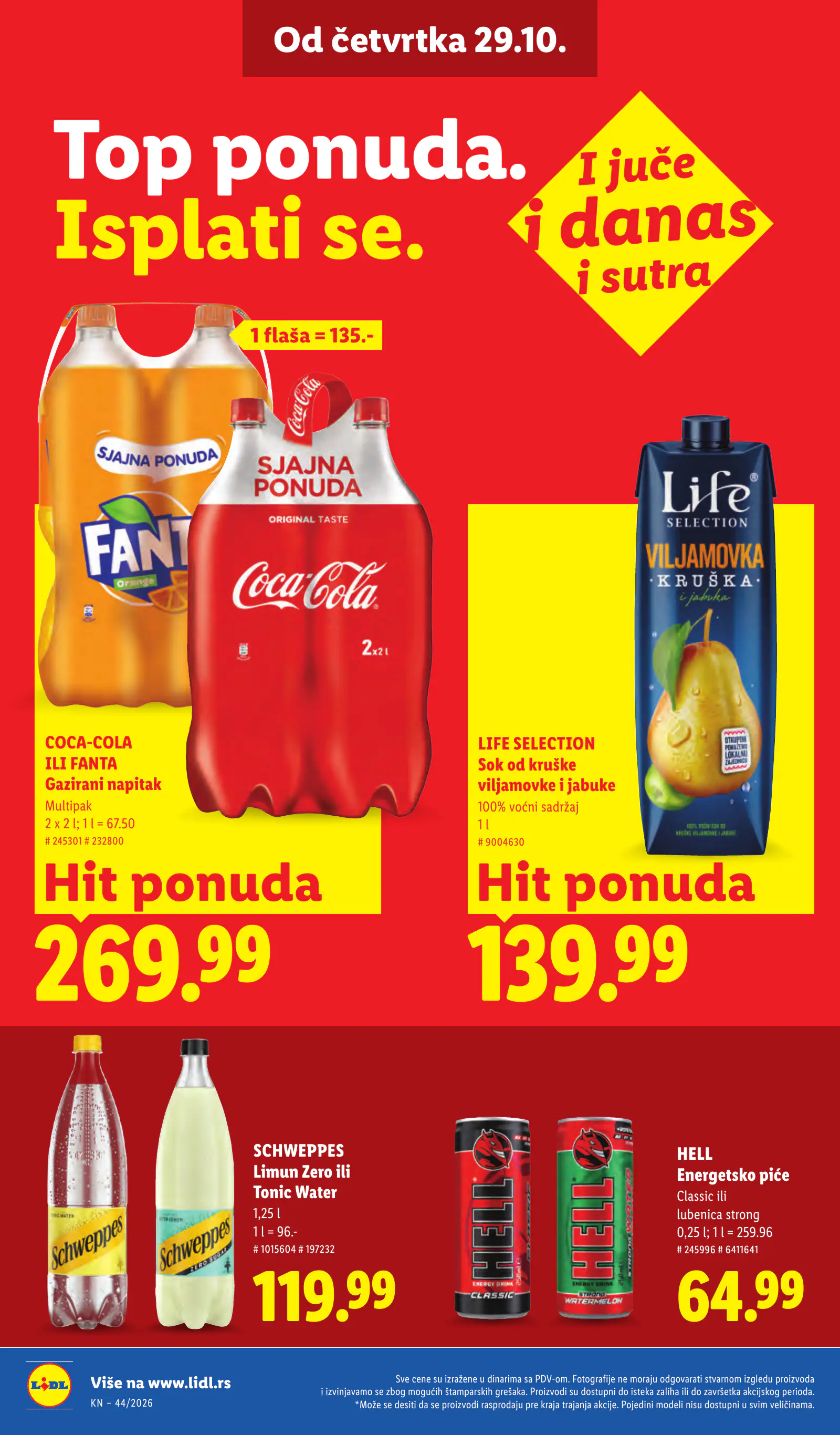 Lidl Szerbia Pogledajte naše ponude, 34. oldal (okt. 29. – nov. 4.)