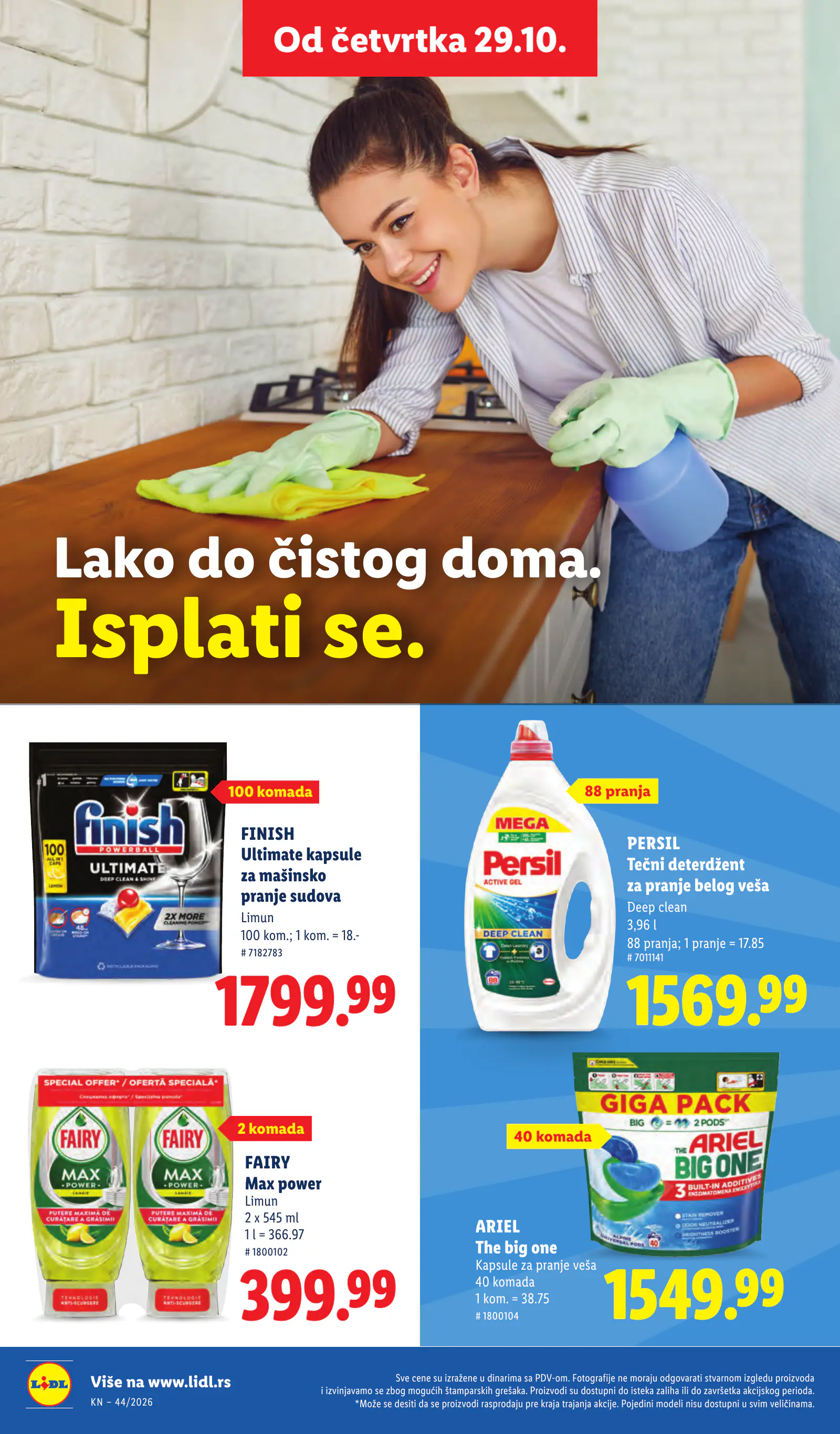 Lidl Szerbia Pogledajte naše ponude, 38. oldal (okt. 29. – nov. 4.)