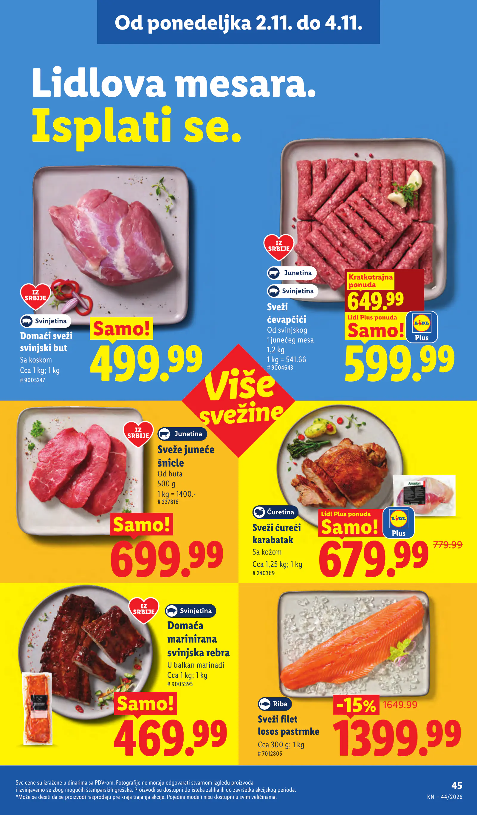 Lidl Szerbia Pogledajte naše ponude, 105. oldal (okt. 29. – nov. 4.)