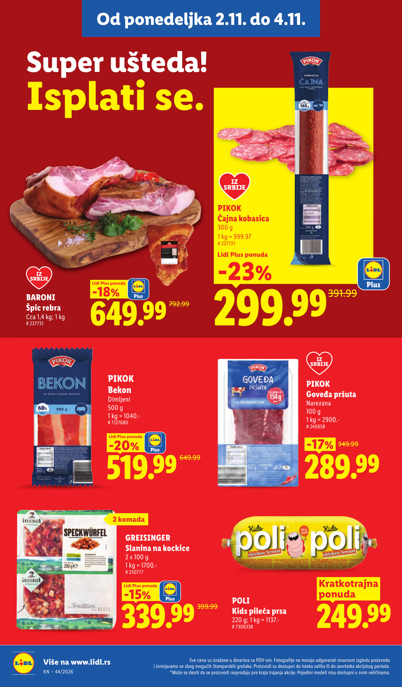 Lidl Szerbia Pogledajte naše ponude, 106. oldal (okt. 29. – nov. 4.)