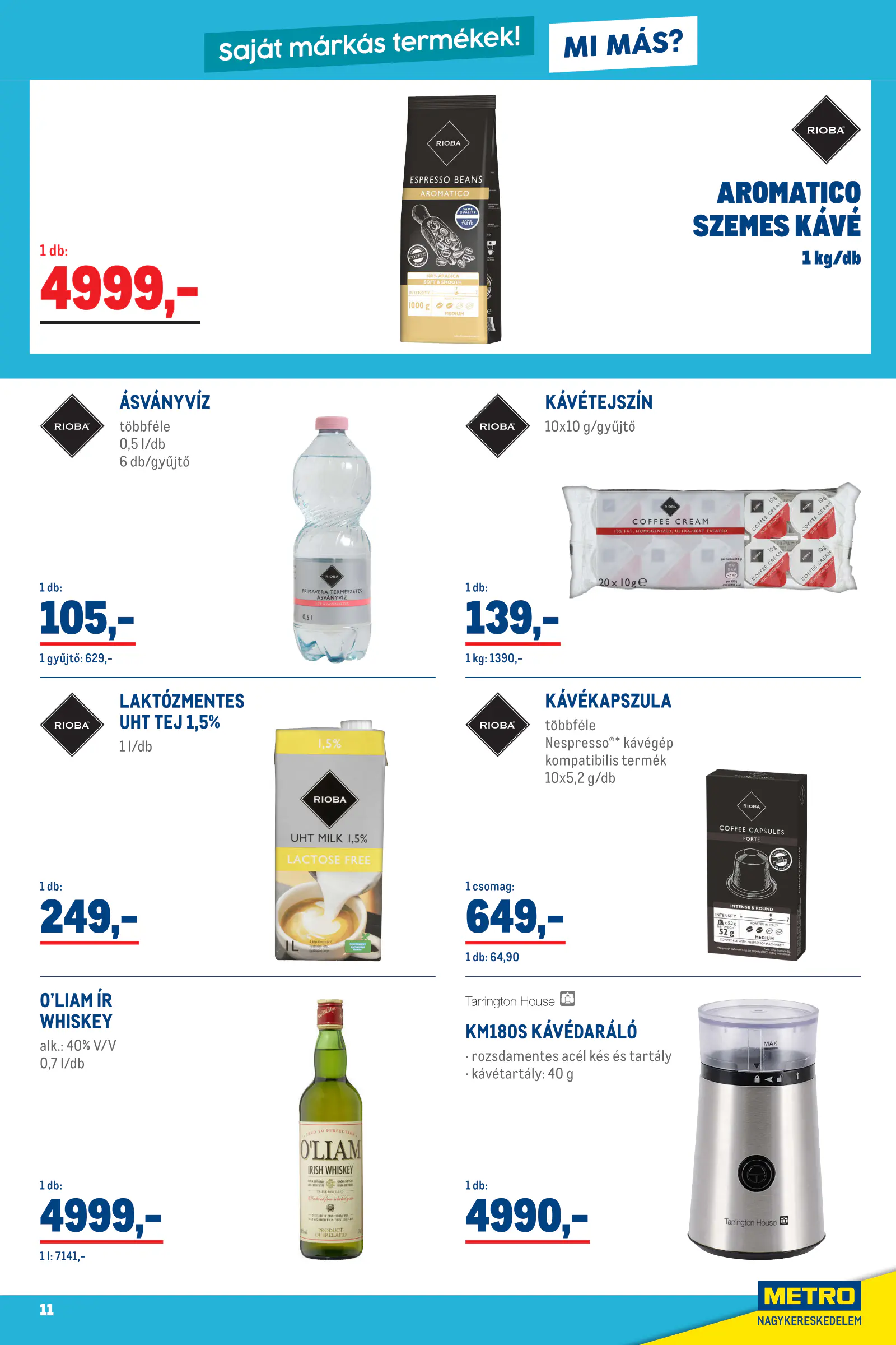 Metro Élelmiszer és Szezonális ajánlataink Kiskereskedőknek 2026/10, 11. oldal (okt. 1–31.)