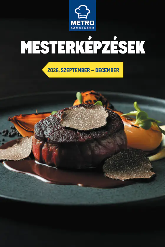 Metro Gasztroakadémia, őszi képzési naptár – okt. 2. – dec. 31.