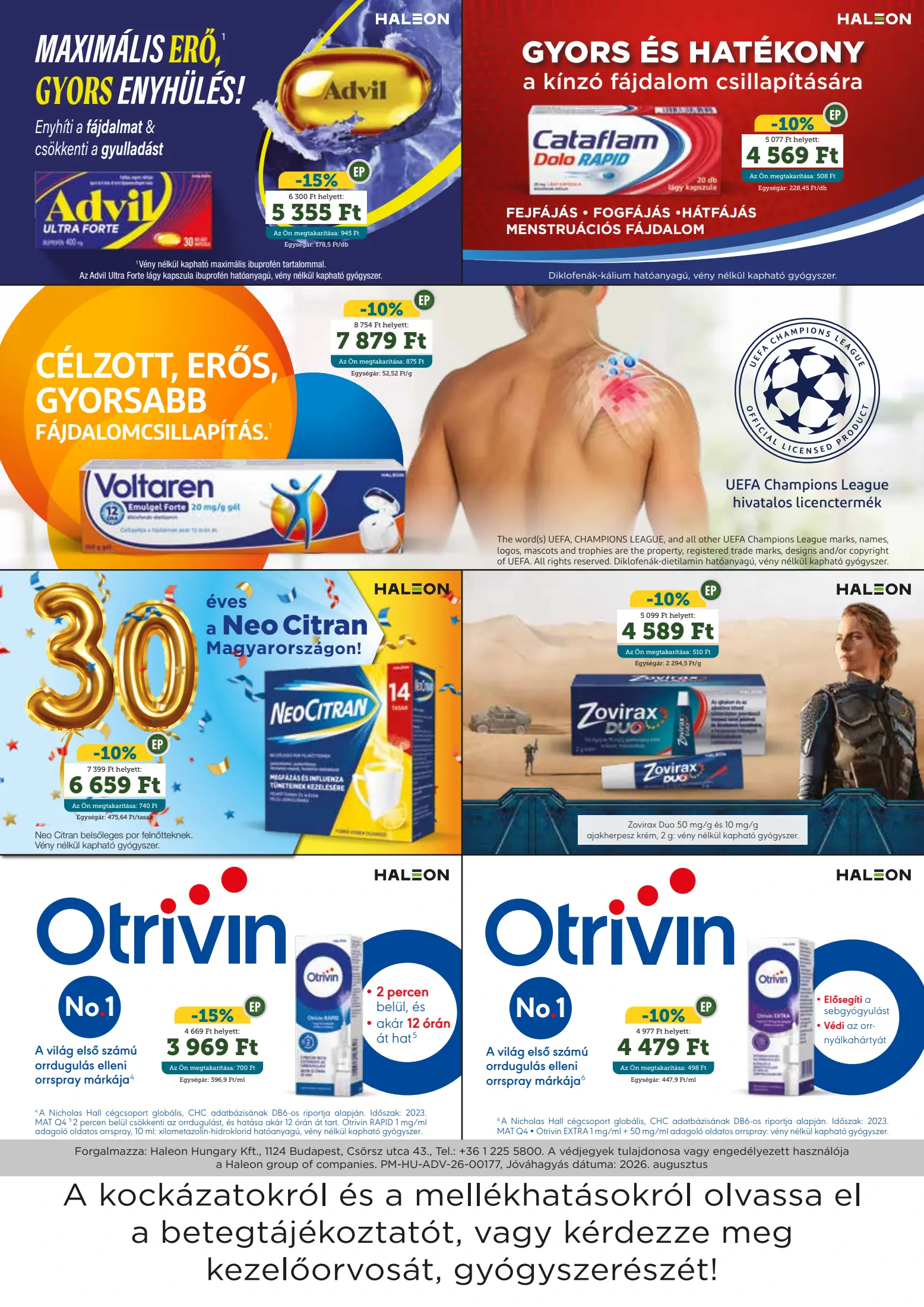 Mosoly Patikák akciós újság, 5. oldal (okt. 1–31.)