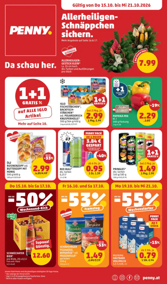 Penny Ausztria Digitalen Flugblatt – okt. 15–21.