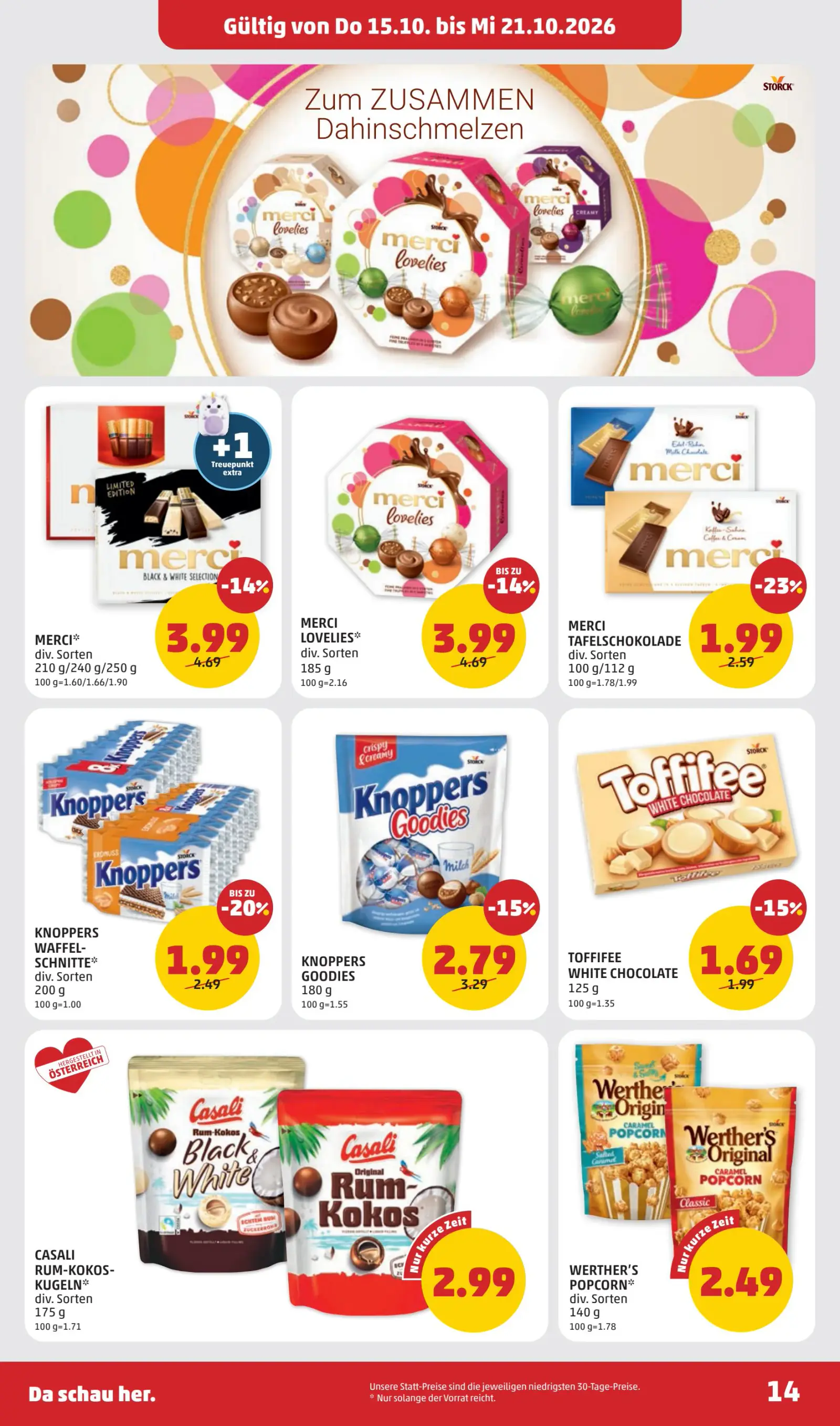 Penny Ausztria Digitalen Flugblatt, 14. oldal (okt. 15–21.)