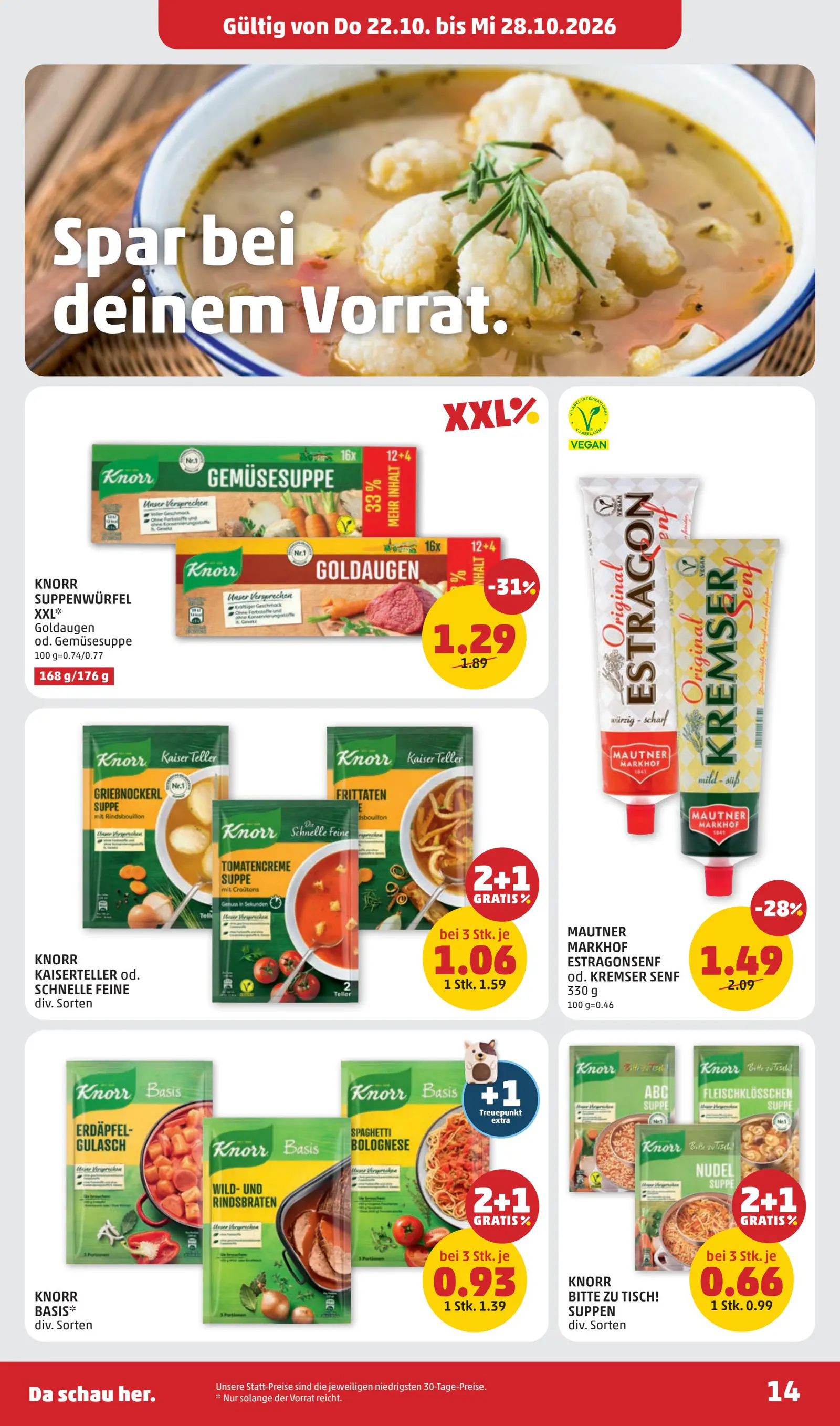 Digitalen PENNY Flugblatt, 14. oldal (okt. 22–28.)
