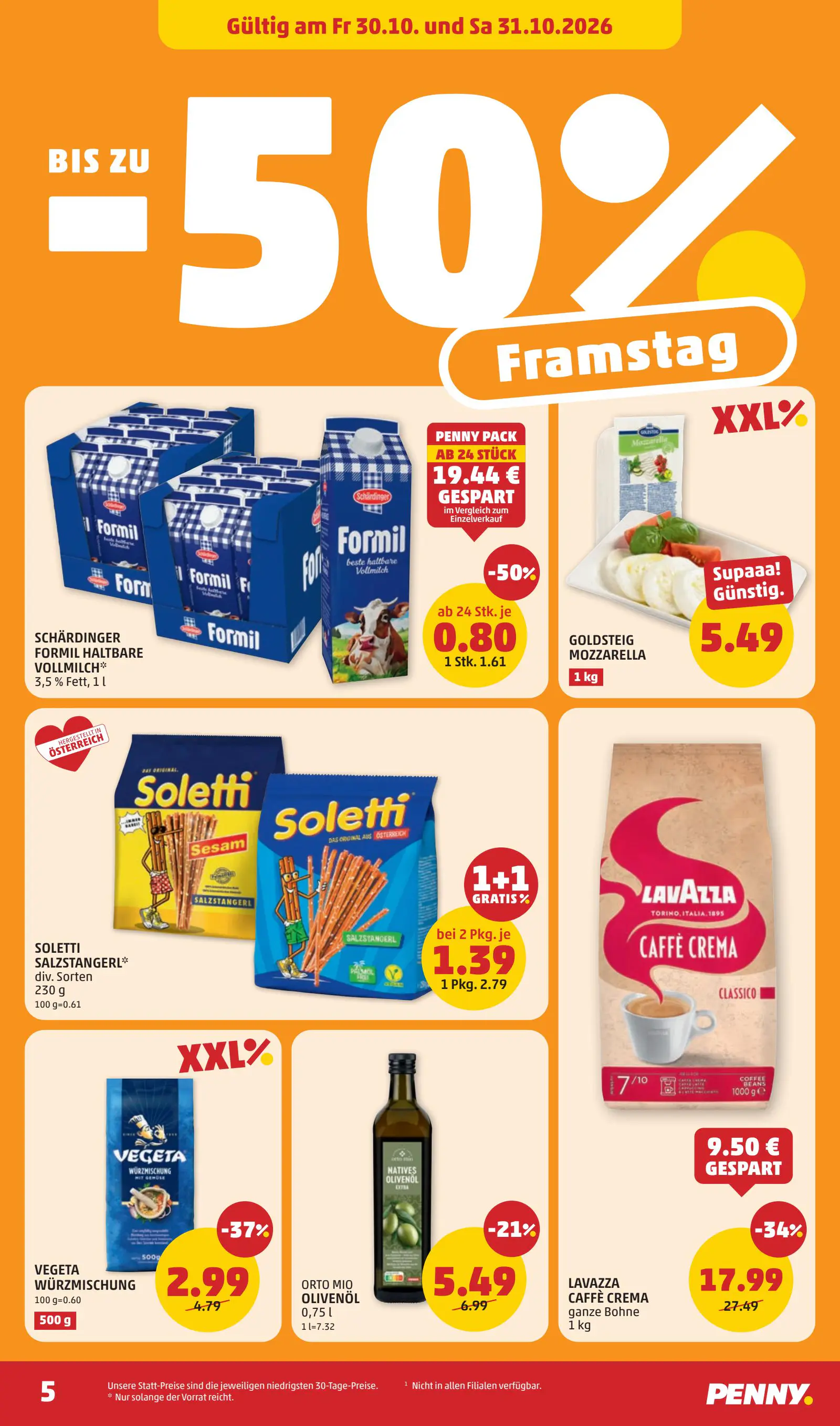 Digitalen PENNY Flugblatt, 5. oldal (okt. 29. – nov. 4.)